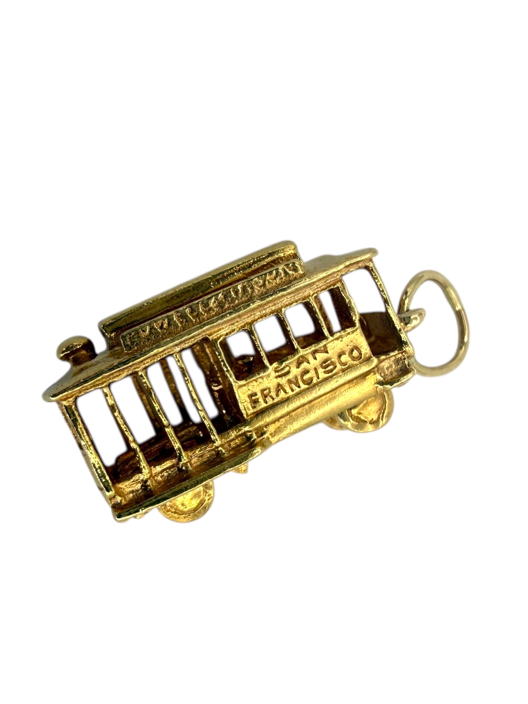 14k San Francisco Cable Car Charm