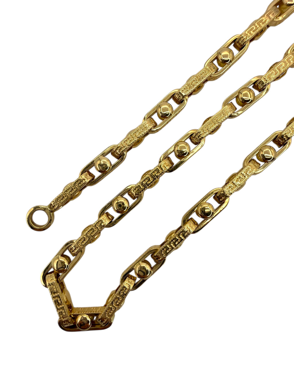18k Fancy Link Chain Necklace
