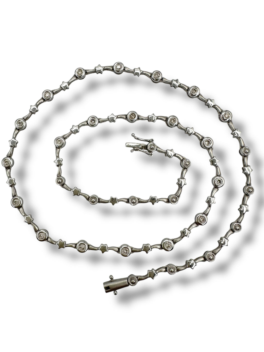 14k Diamond Shooting Star Necklace