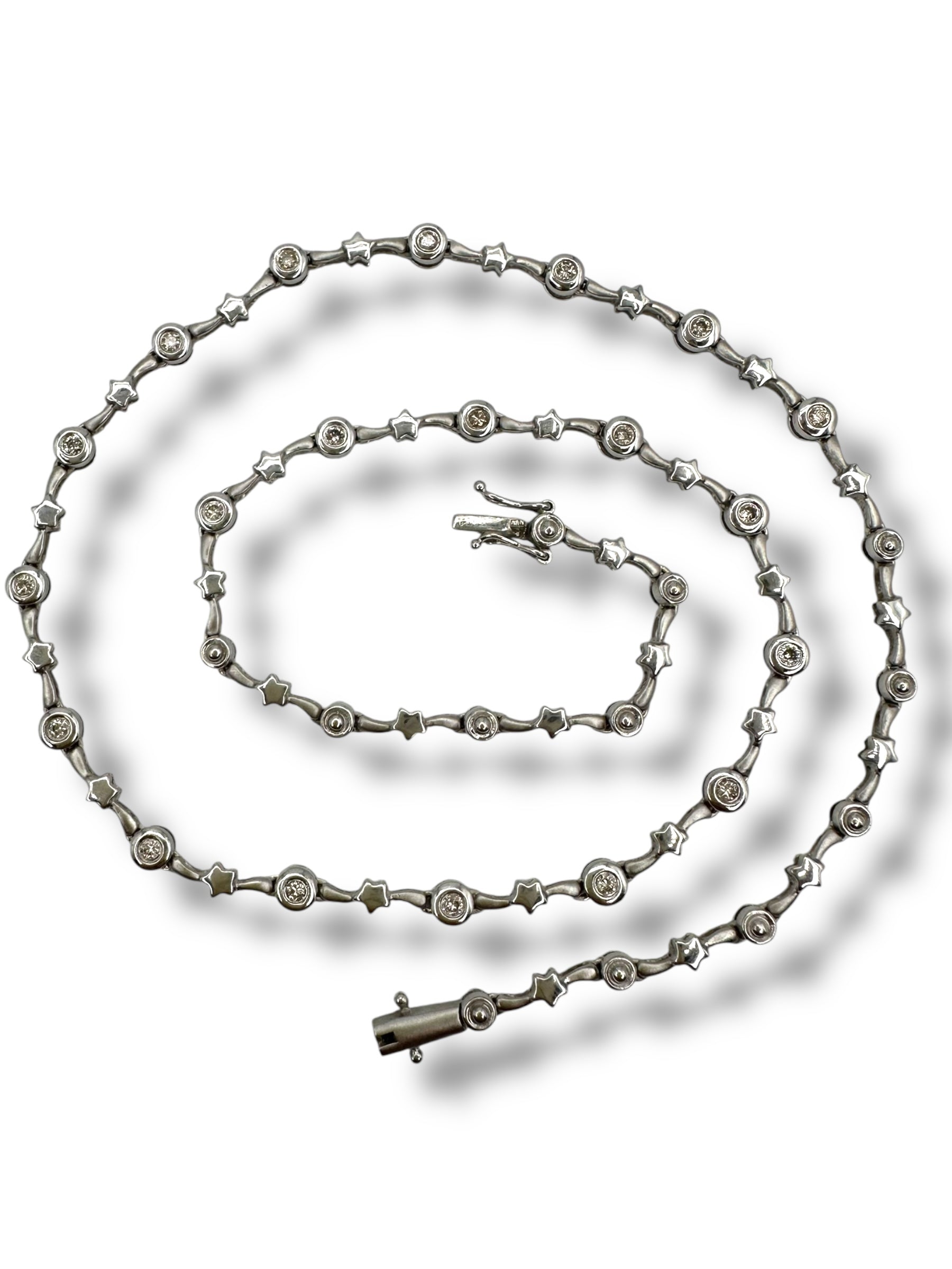 14k Diamond Shooting Star Necklace