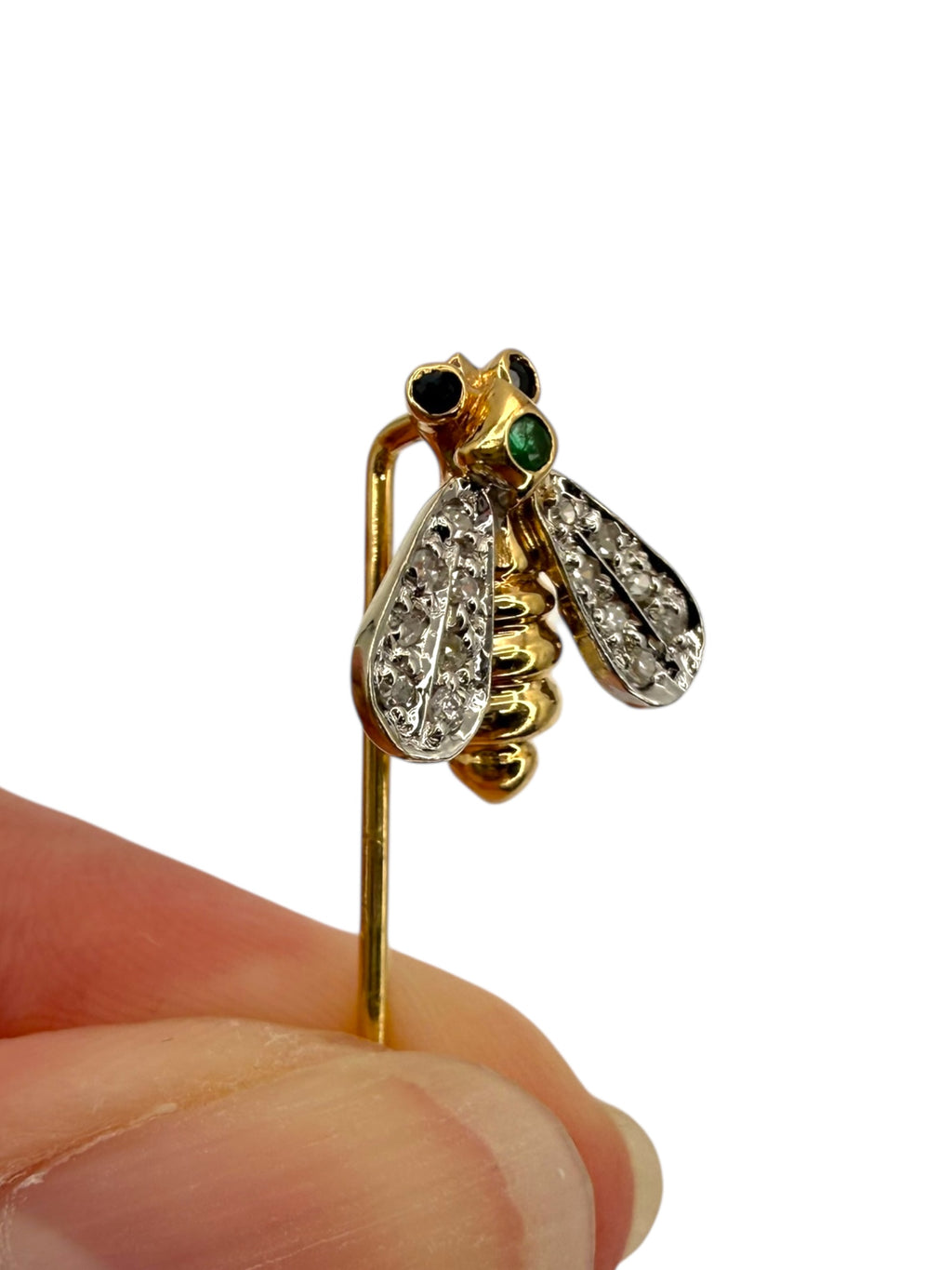 14k Diamond Bee Stick Pin