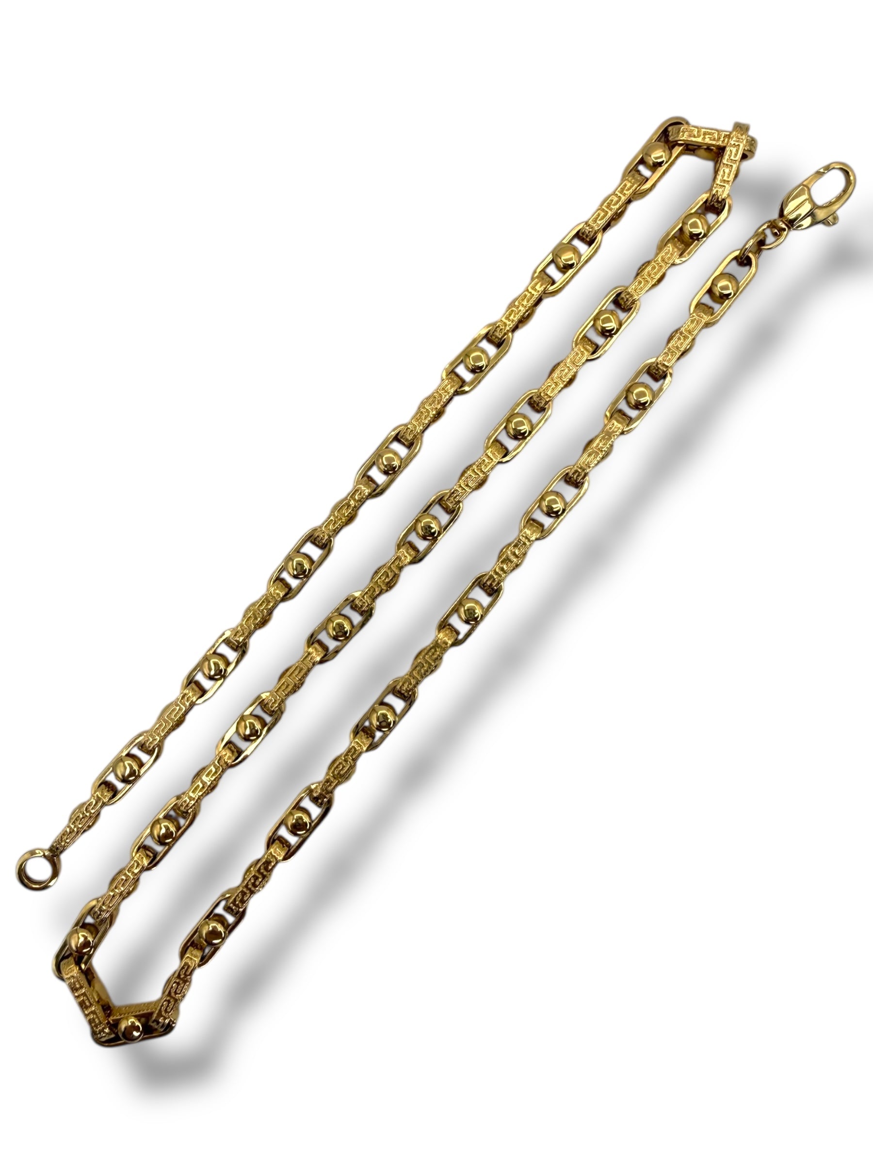 18k Fancy Link Chain Necklace