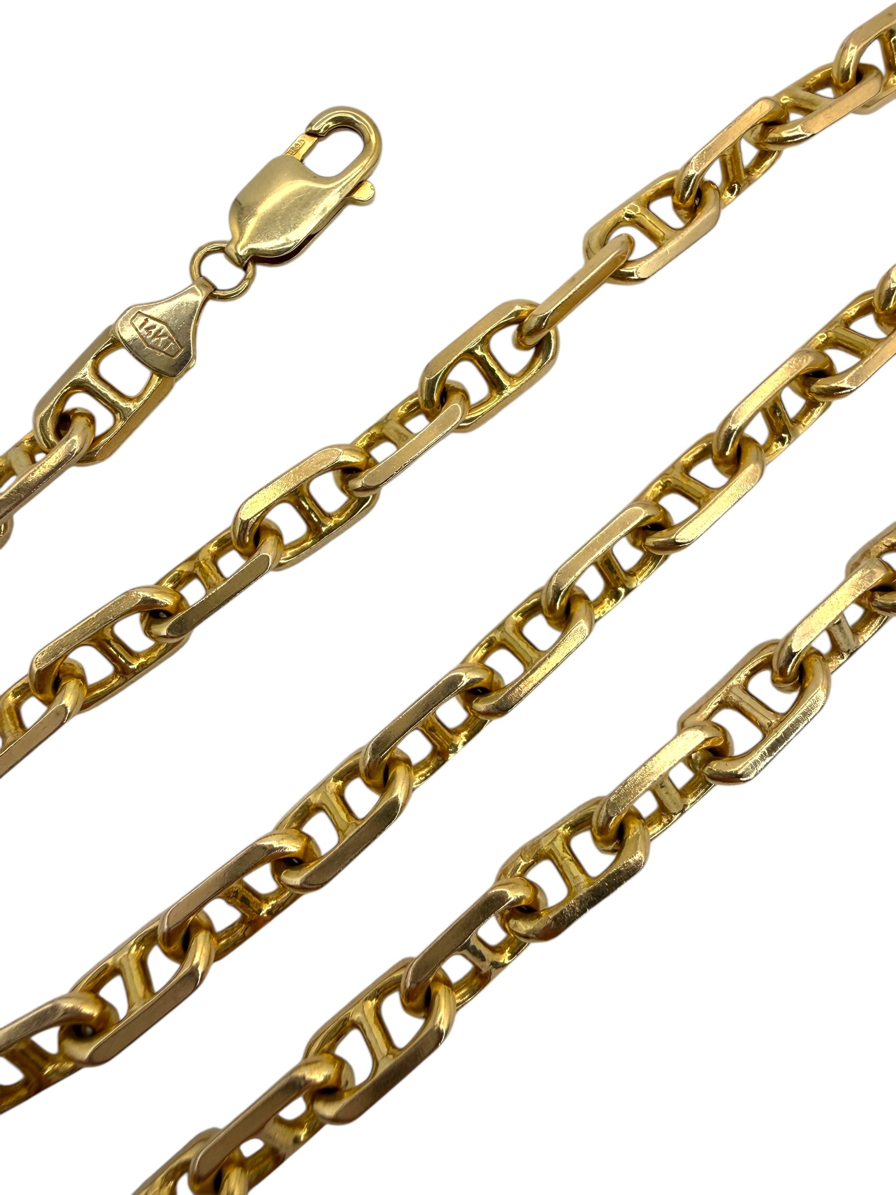 14k Chunky Anchor Link Chain Necklace