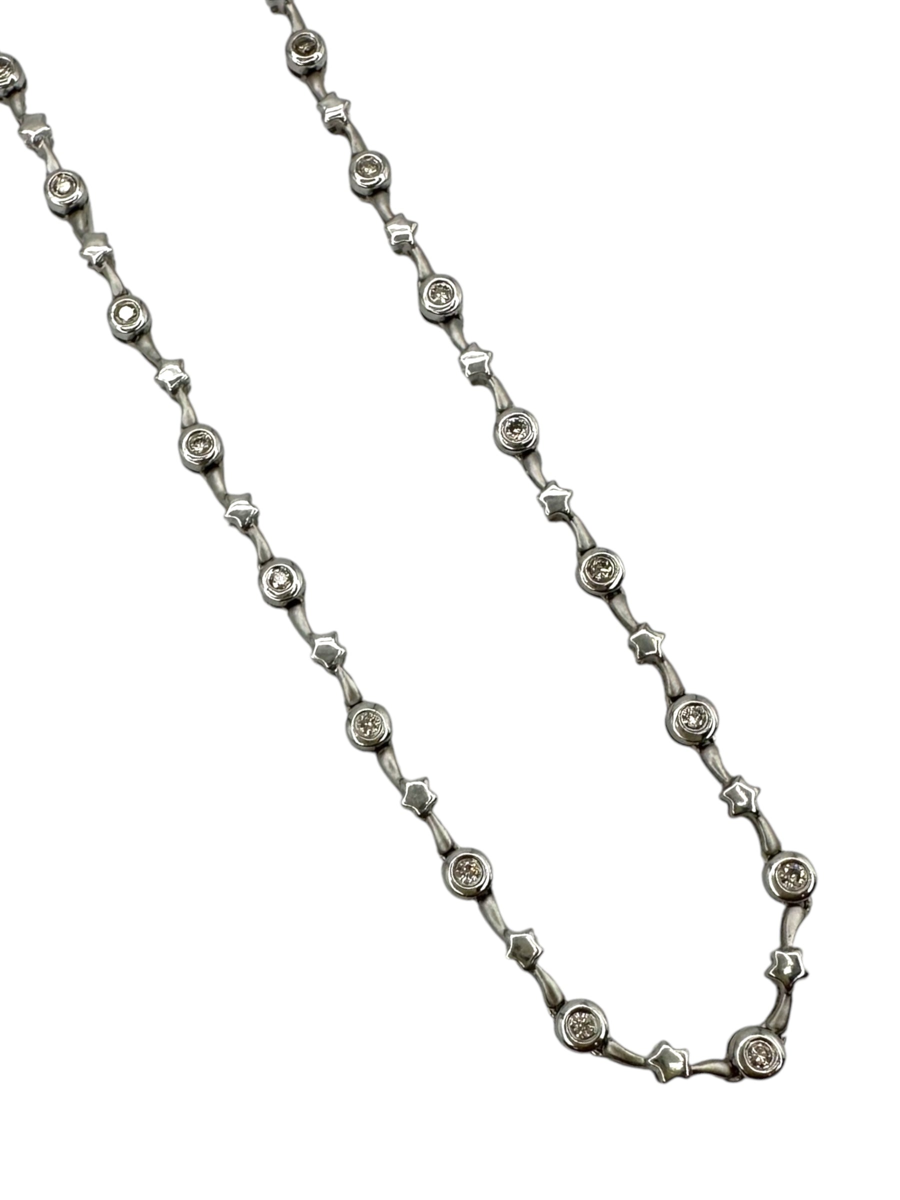 14k Diamond Shooting Star Necklace