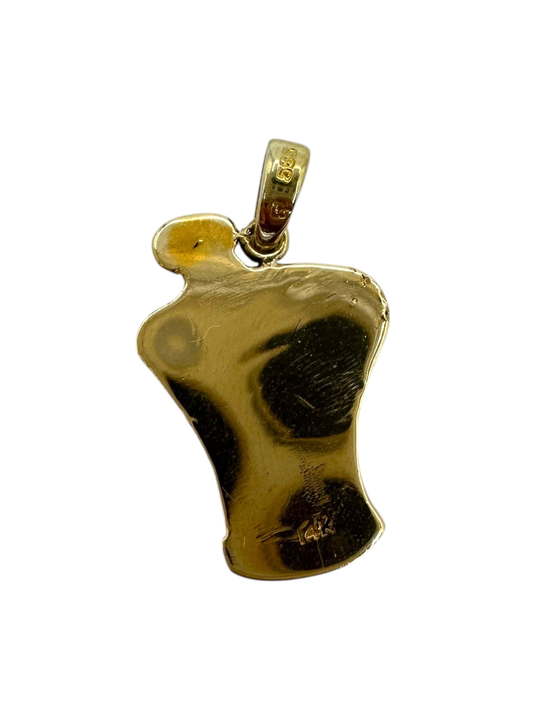 14k Mortar and Pestle Pendant