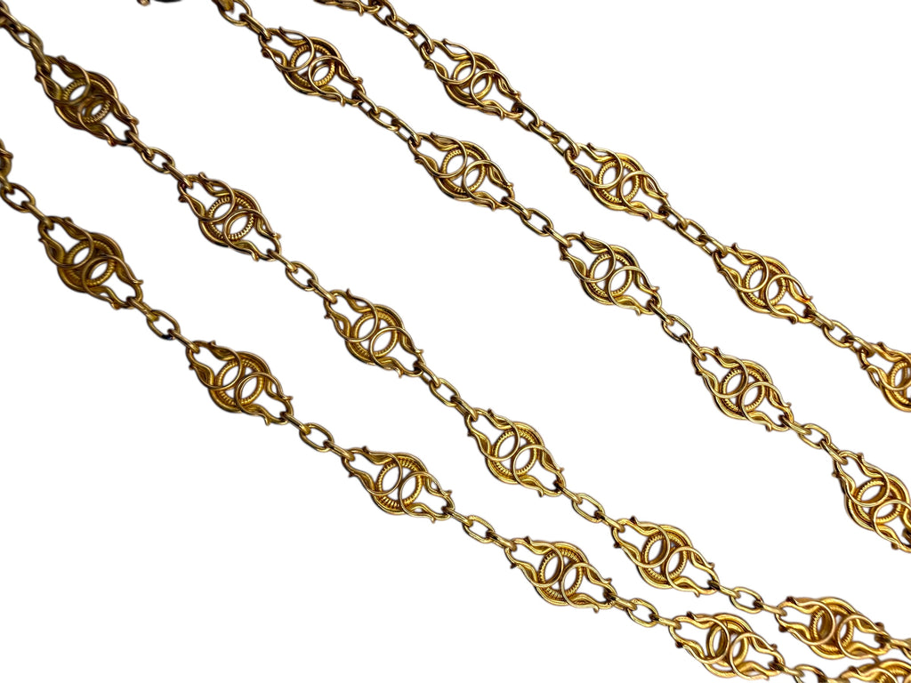 18k Early 1900s Handmade Chain