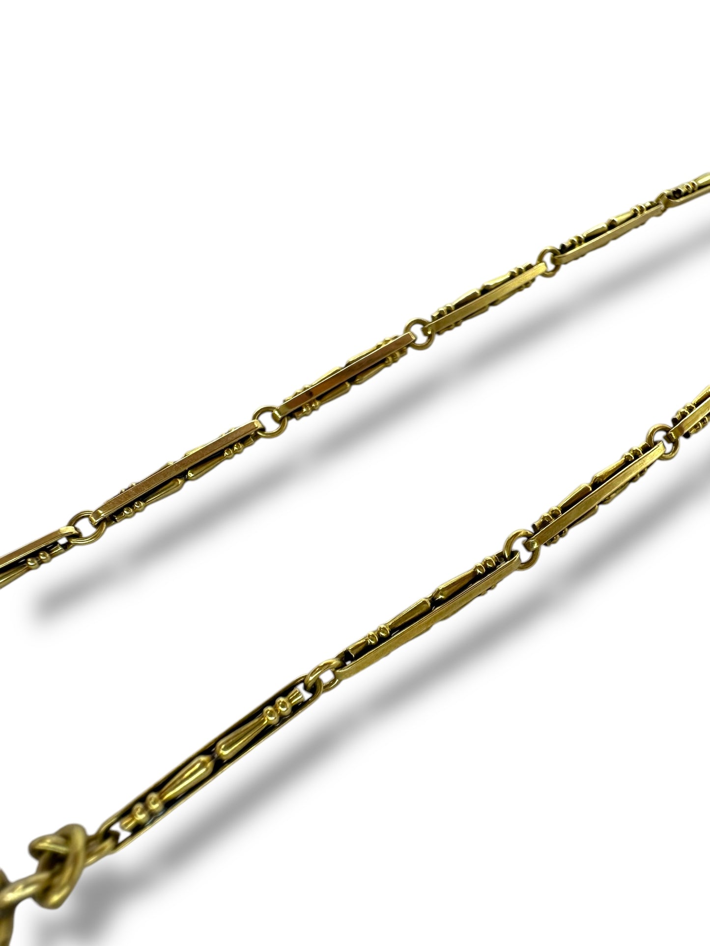 14k Chair Leg Link Watch Chain