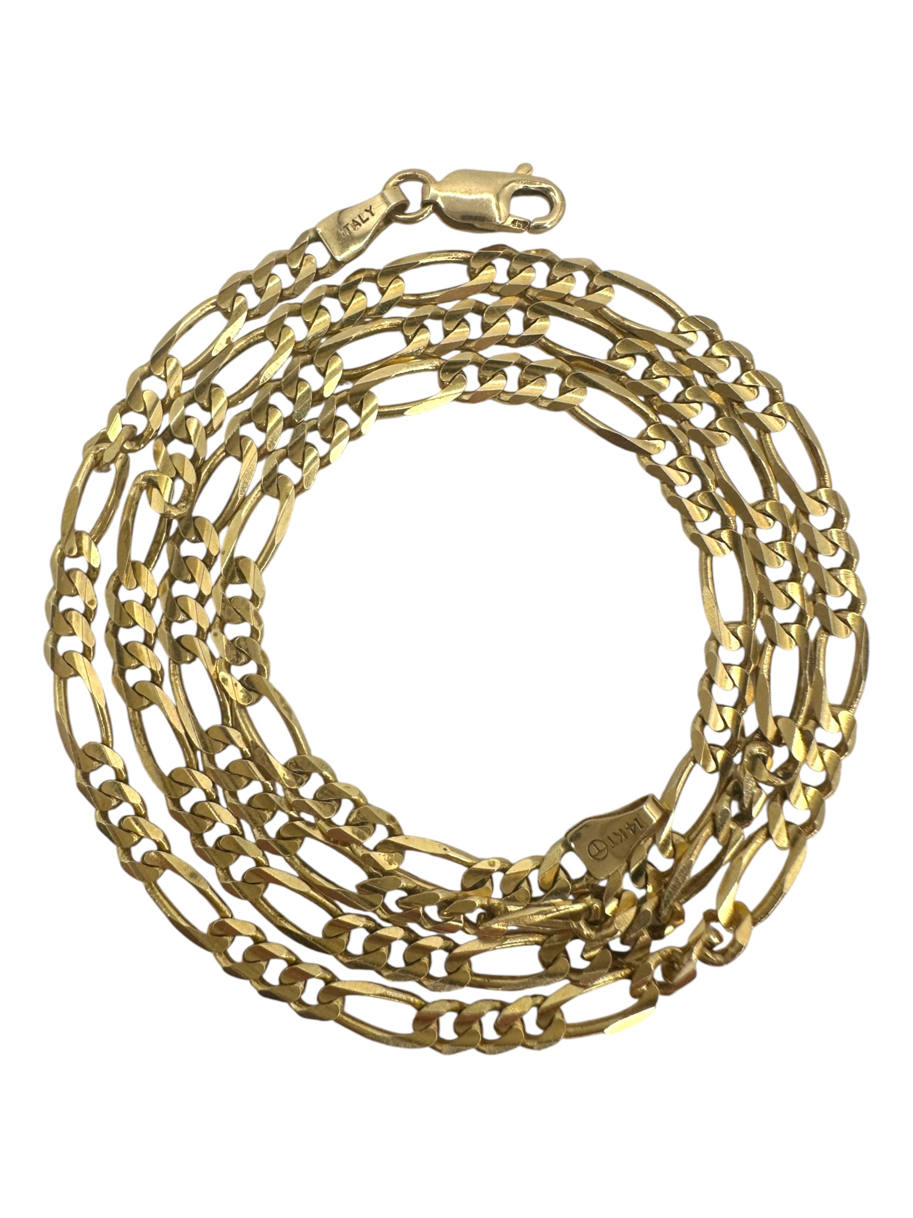 14k Figaro Chain Necklace