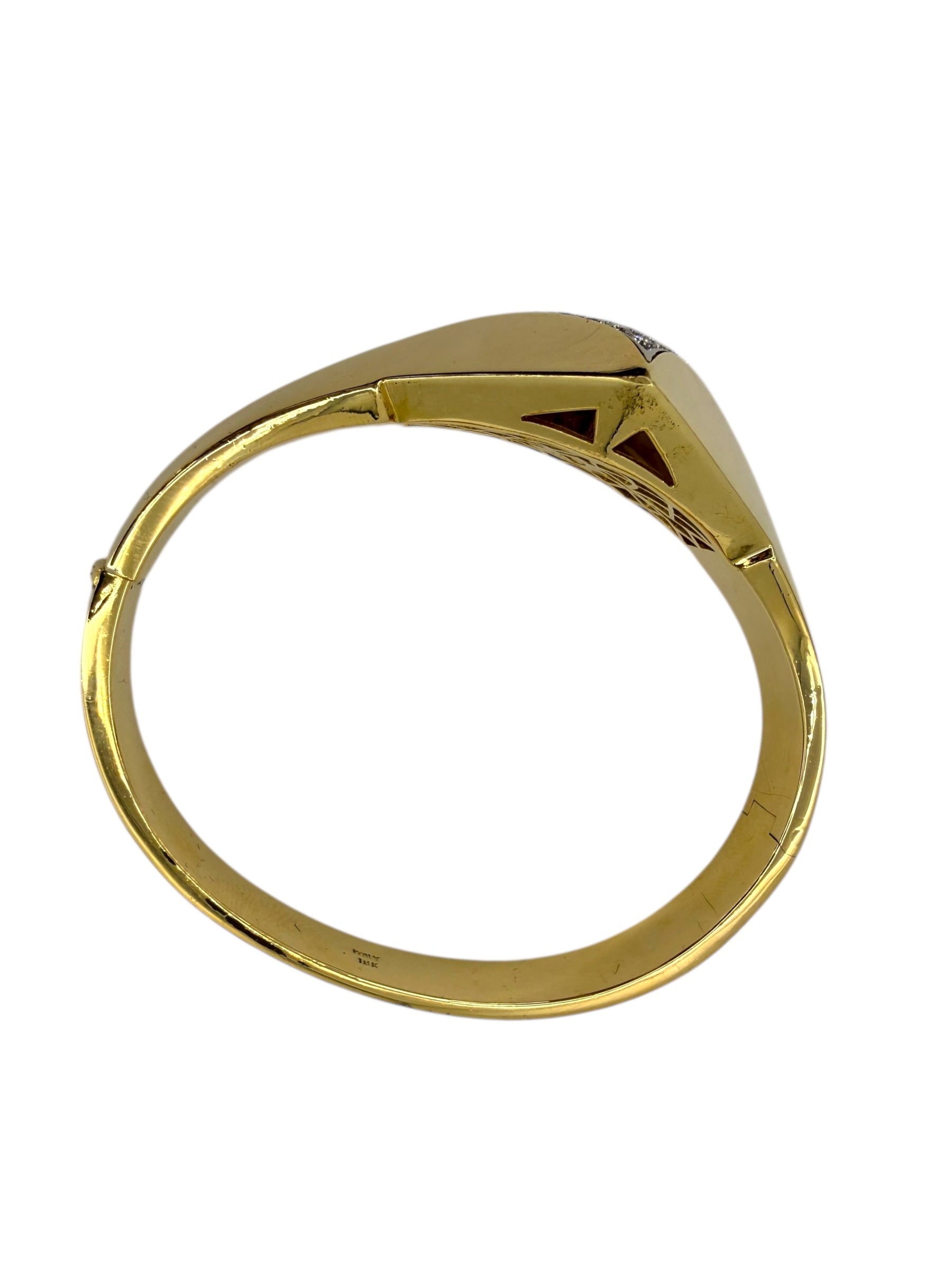18k Diamond Bangle Bracelet
