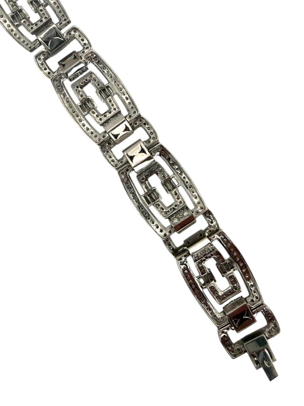 18k Geometric Diamond Bracelet