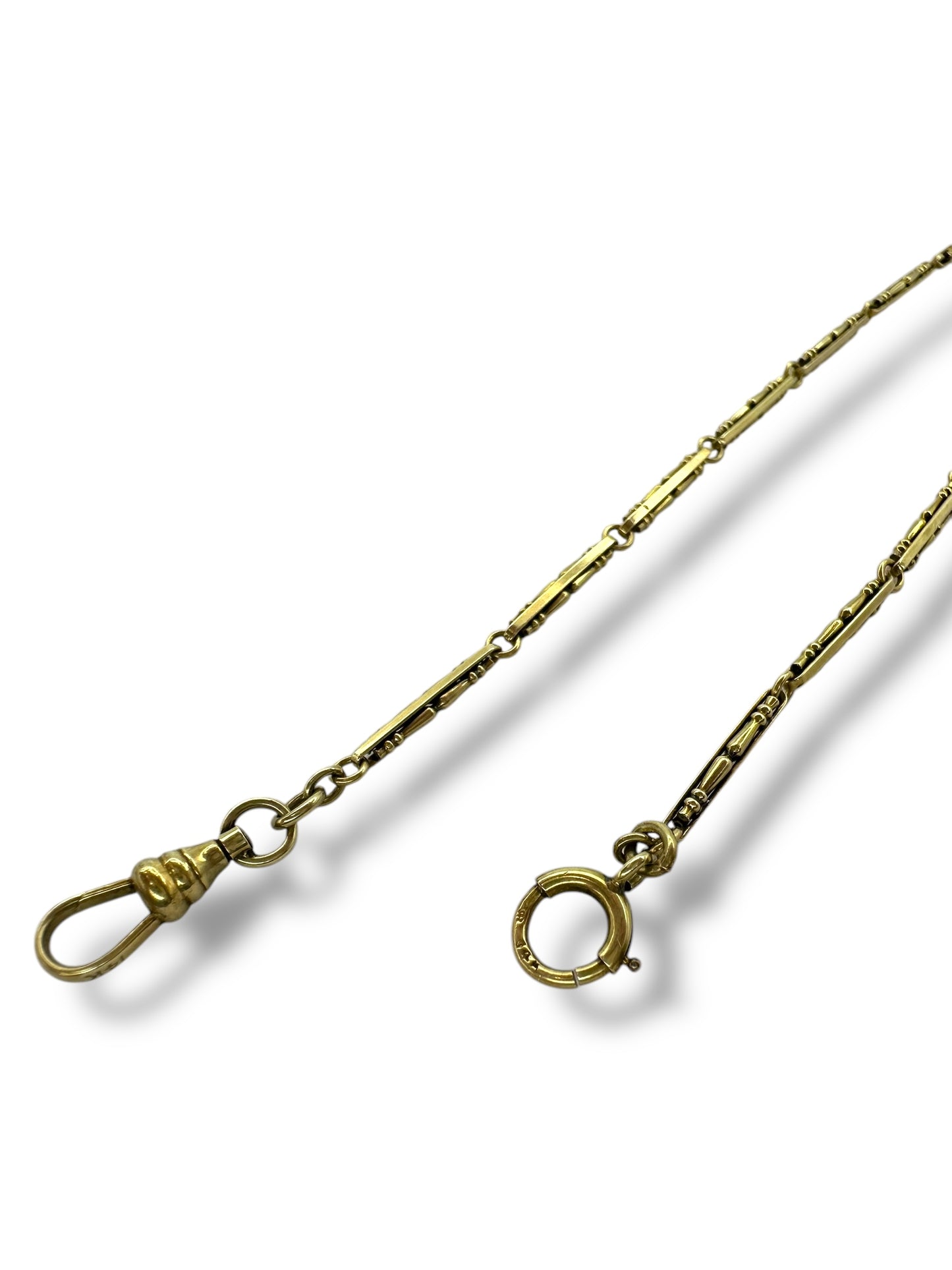 14k Chair Leg Link Watch Chain