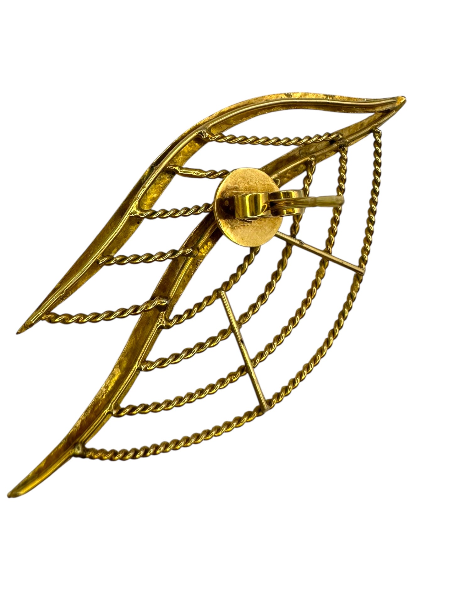 18k Leaf Statement Earrings