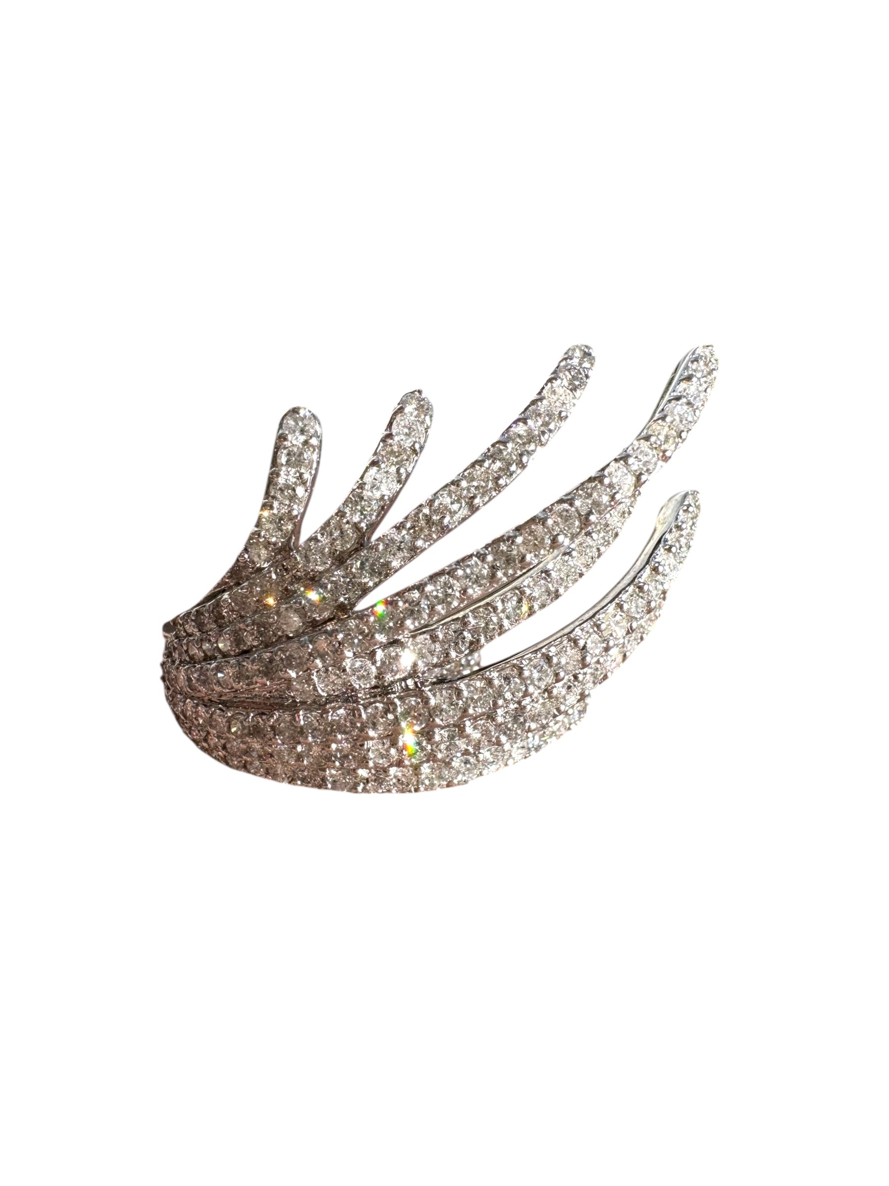 14k Cascading Diamond Cocktail Ring