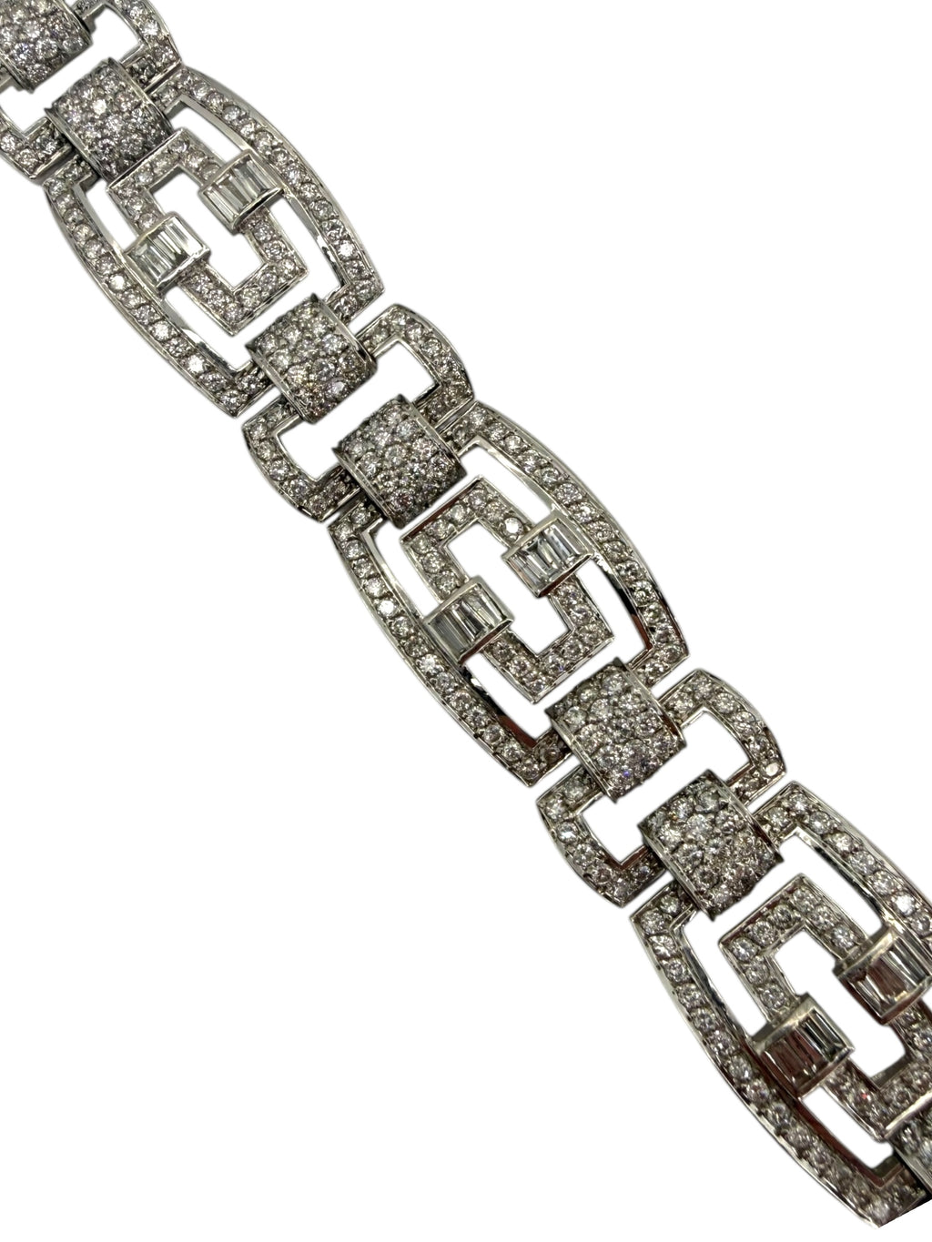 18k Geometric Diamond Bracelet