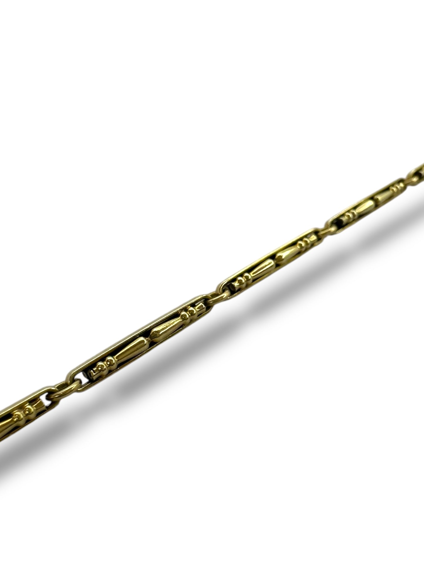 14k Chair Leg Link Watch Chain