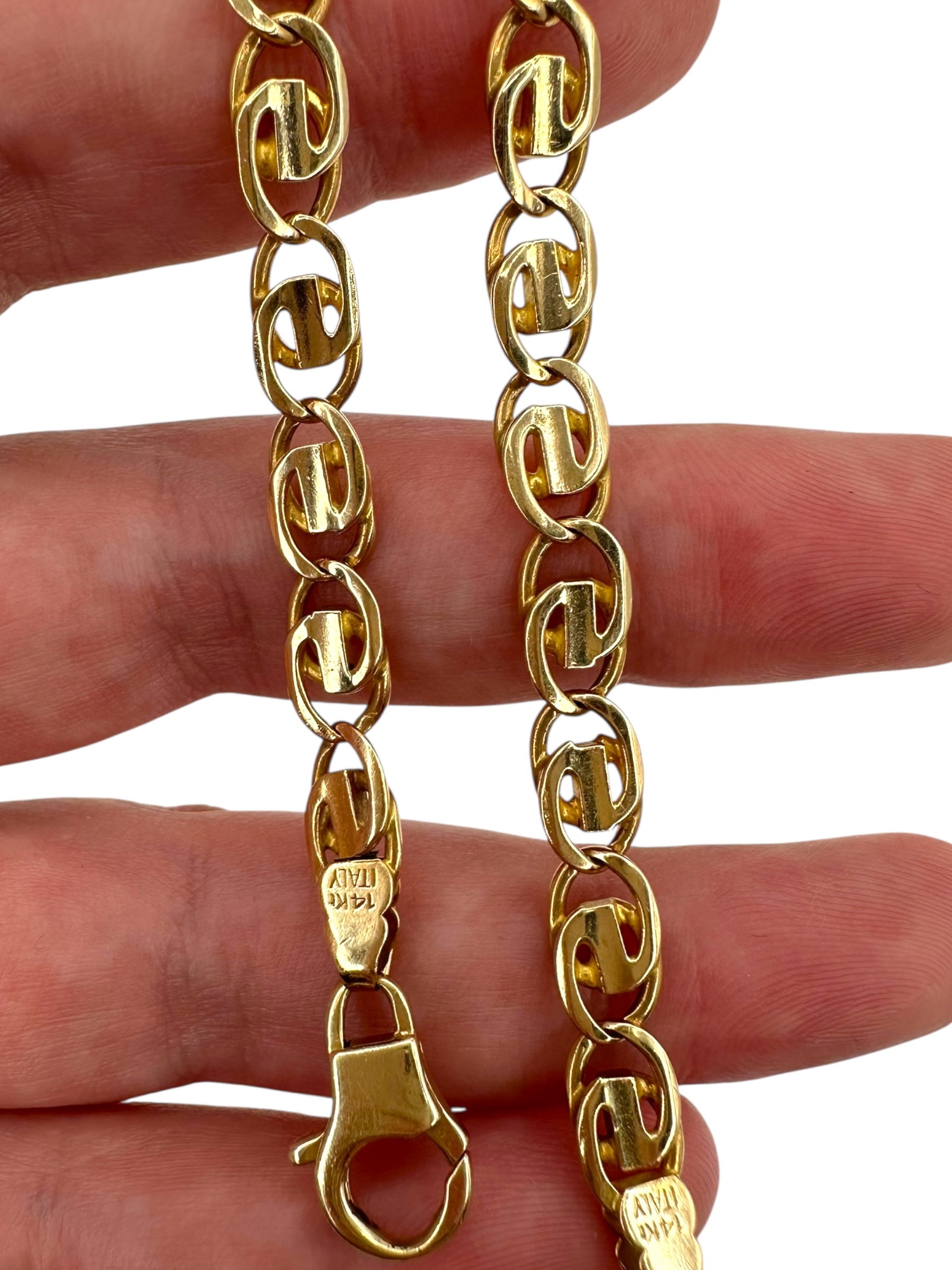 14k G Link Bracelet