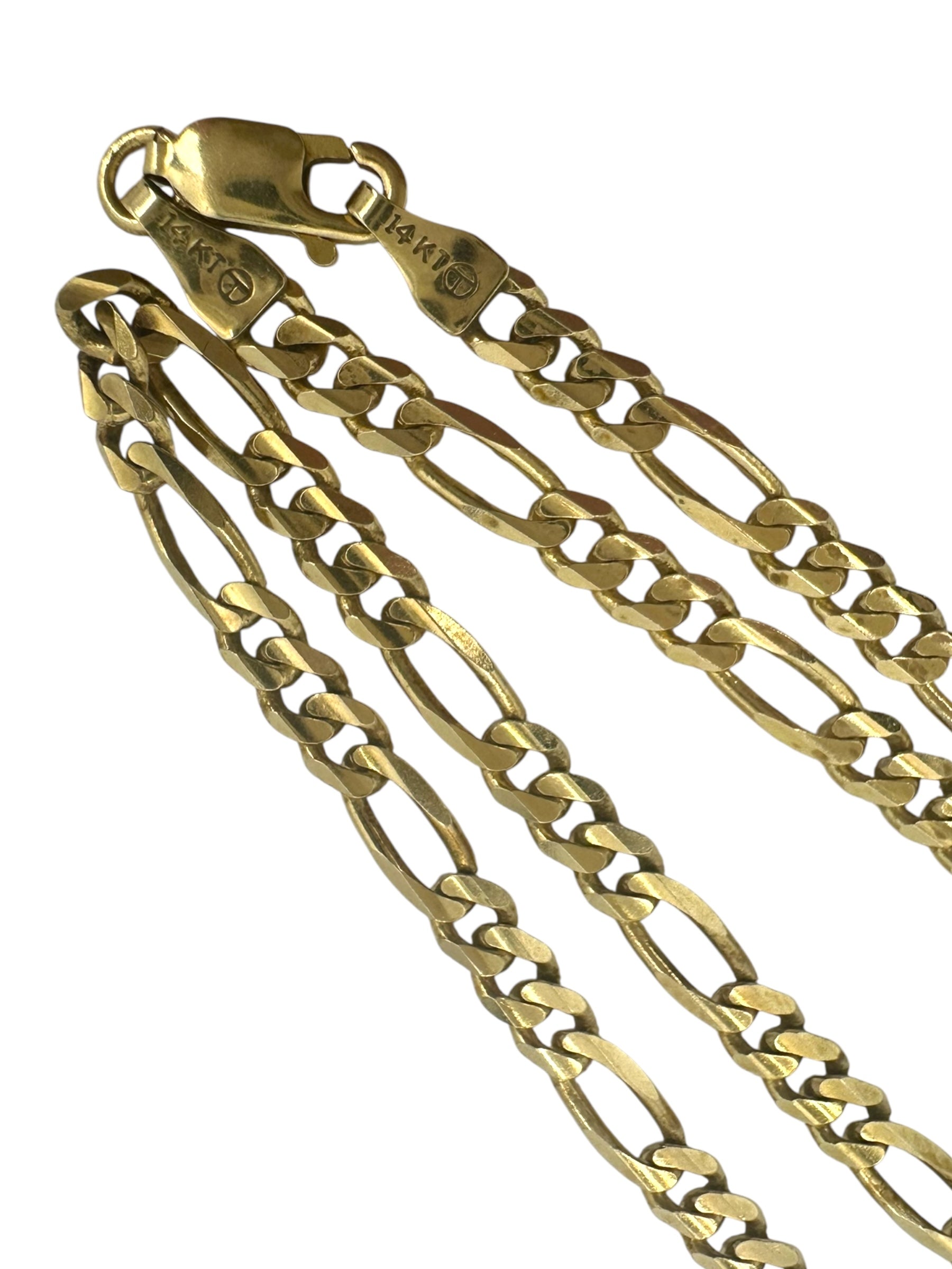 14k Figaro Chain Necklace