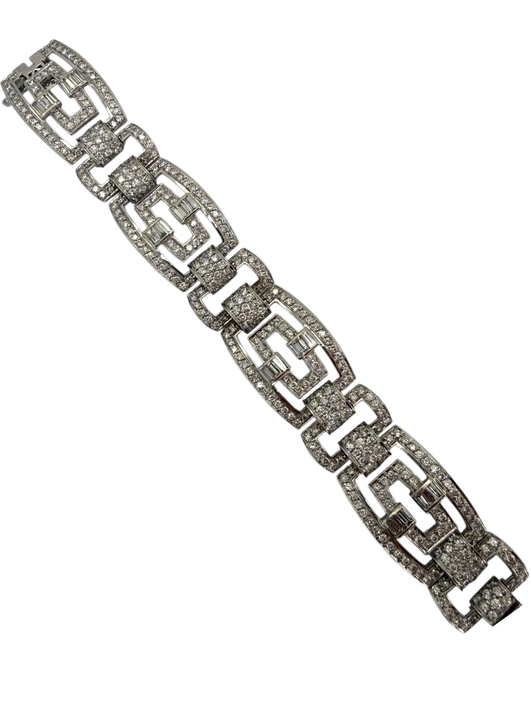 18k Geometric Diamond Bracelet