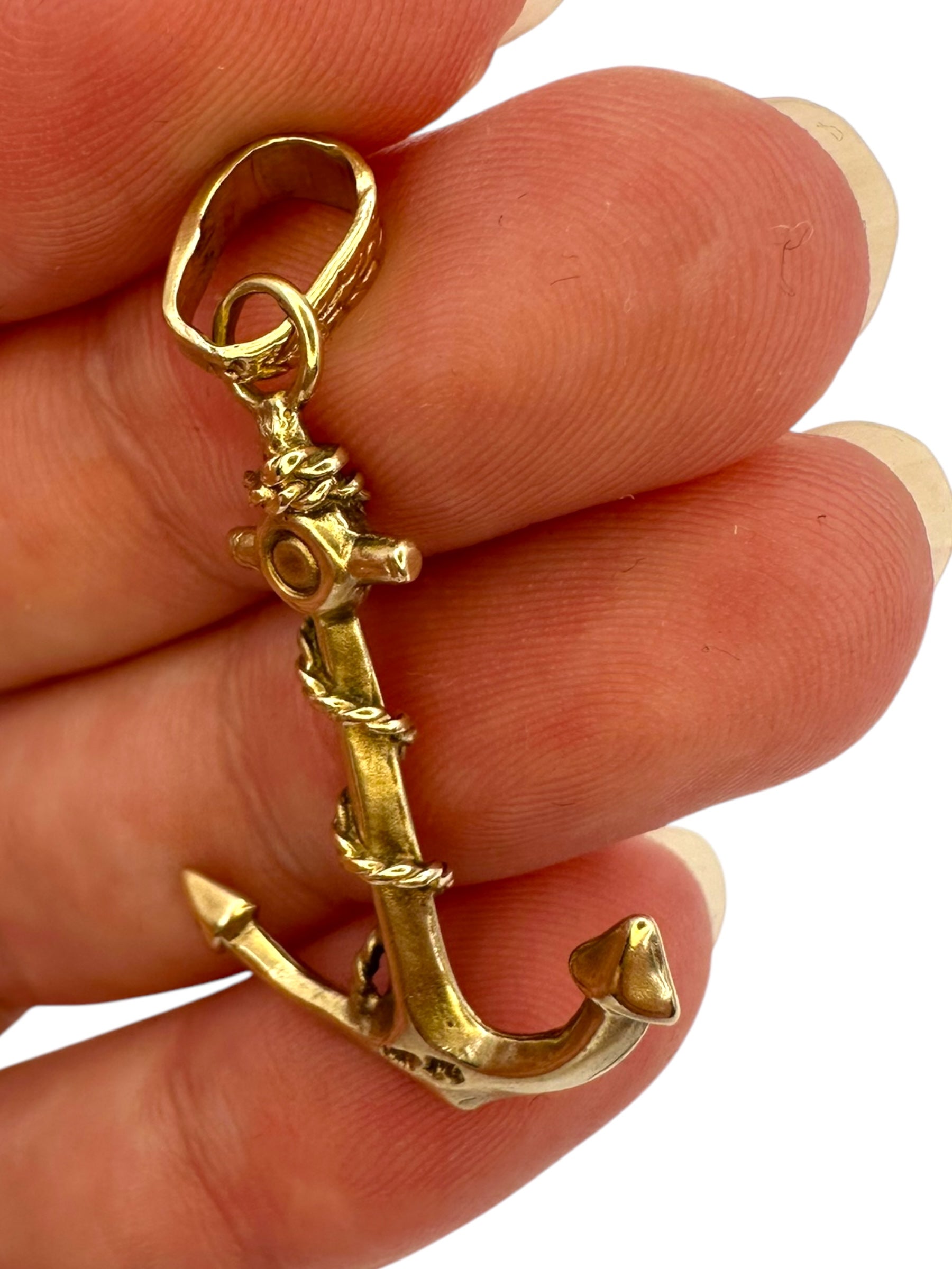14k Anchor Pendant