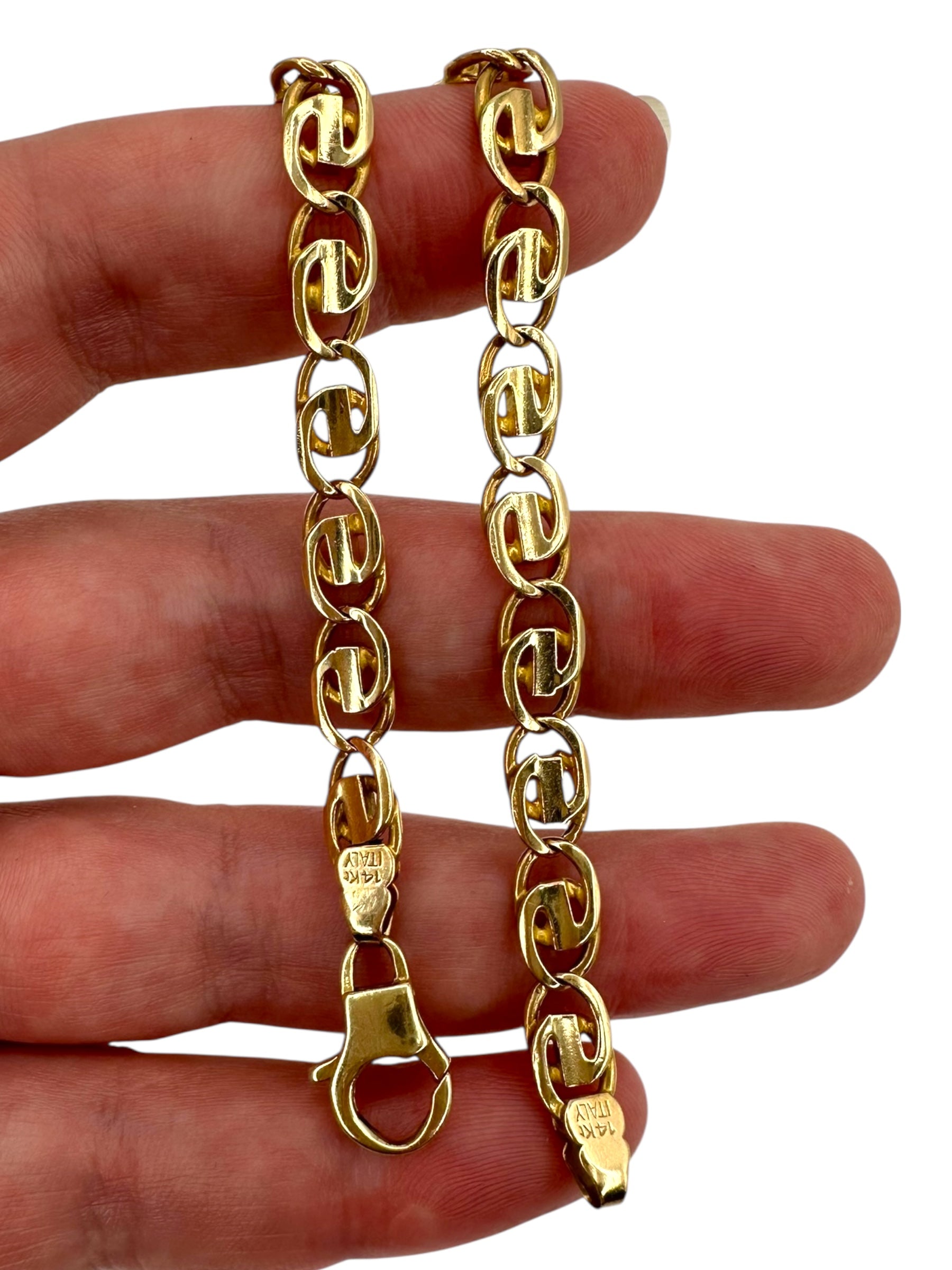 14k G Link Bracelet