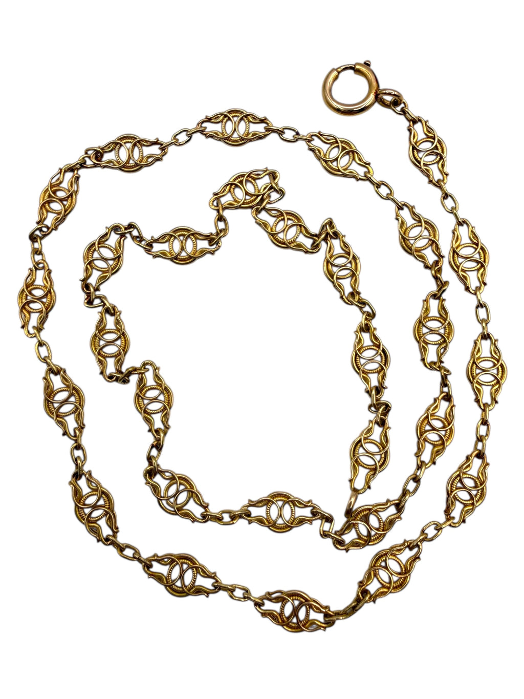 18k Early 1900s Handmade Chain