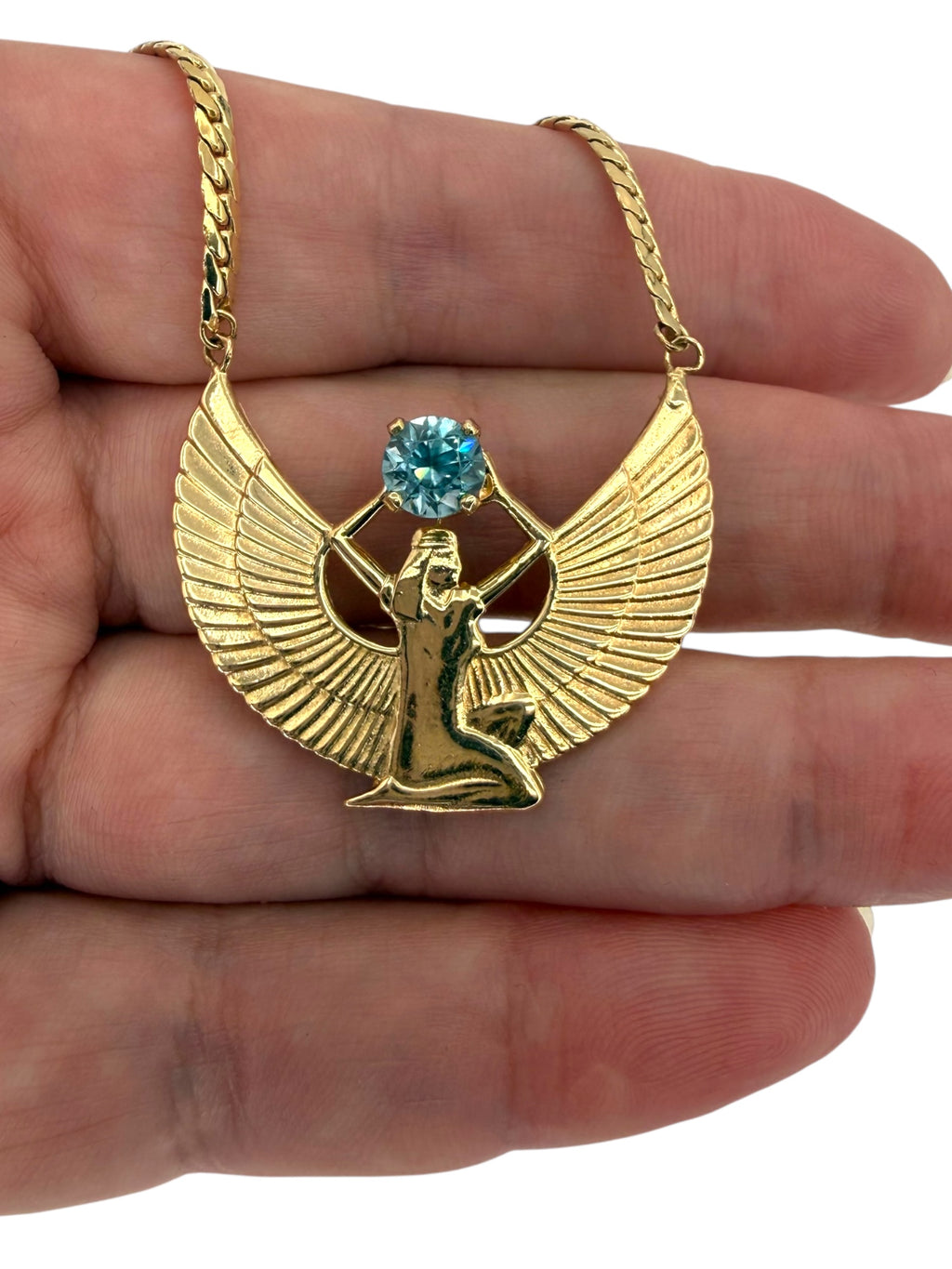 14k Zircon Isis Necklace