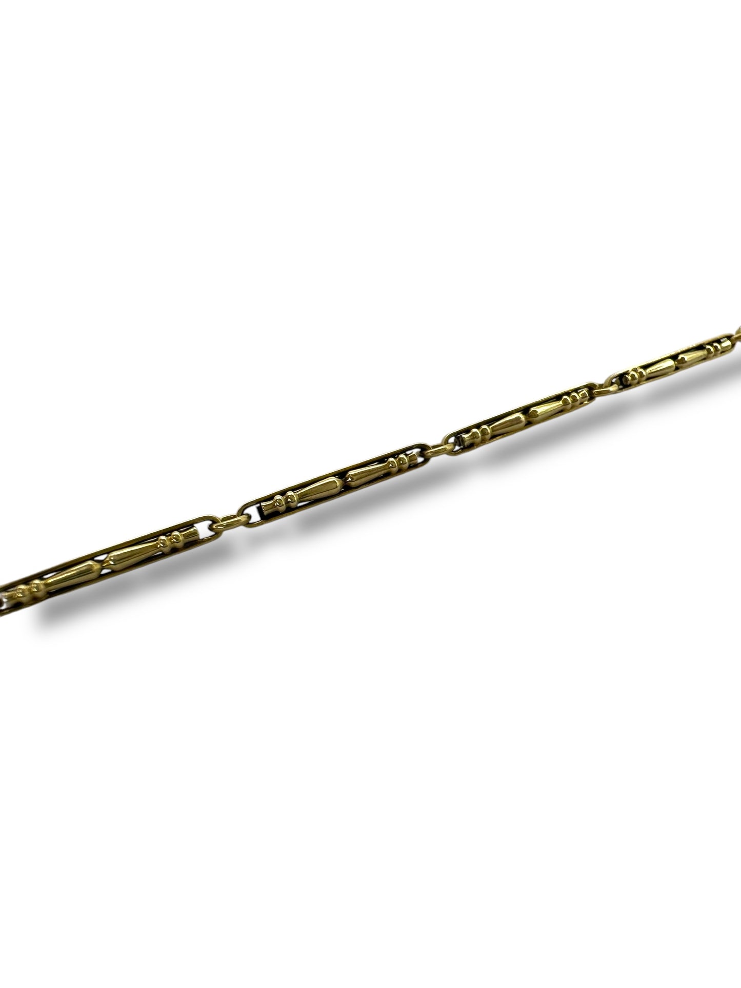 14k Chair Leg Link Watch Chain