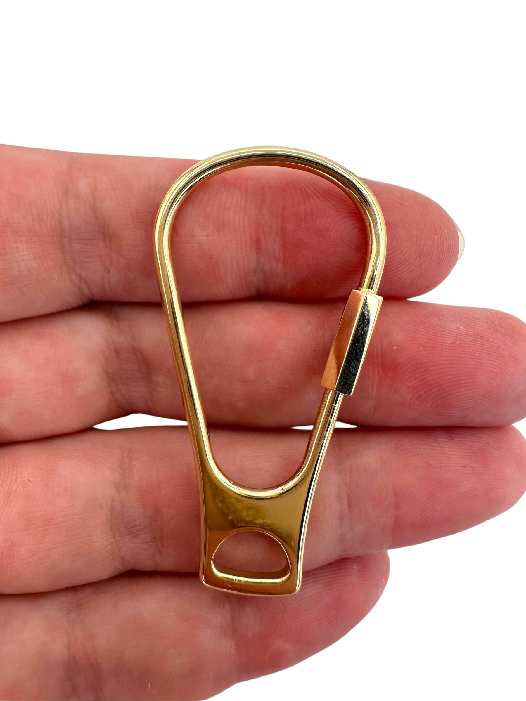 14k Carabiner Style Connector Pendant