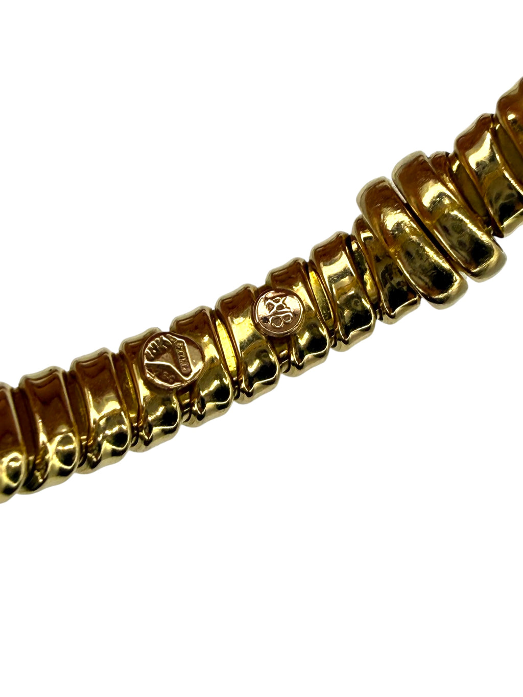 18k Swirly Tubogas Bracelet