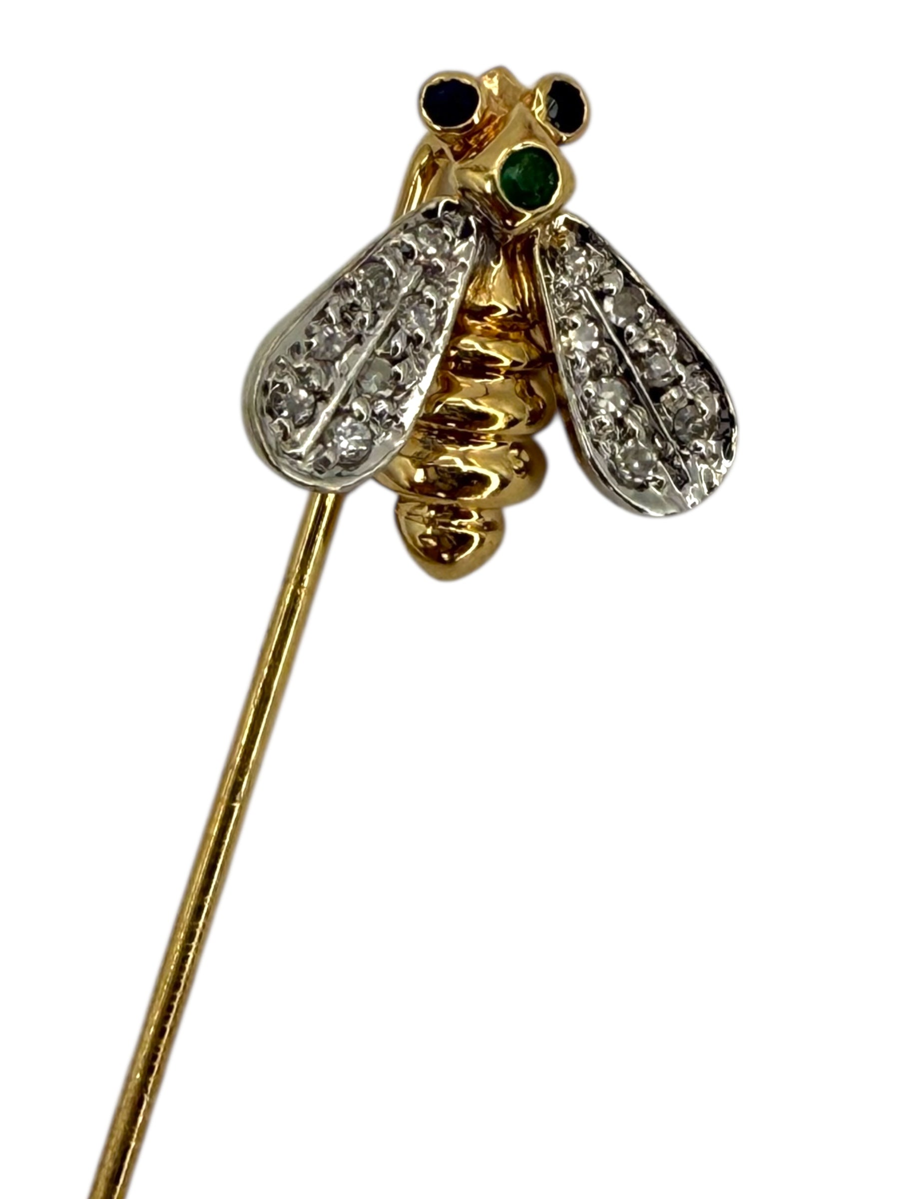 14k Diamond Bee Stick Pin