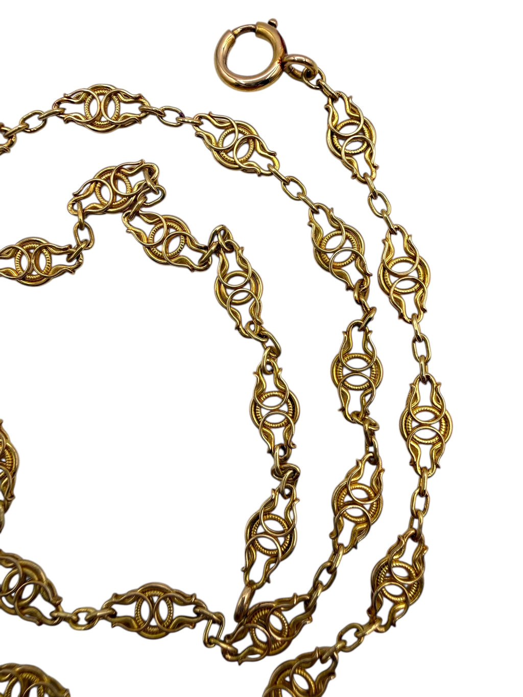 18k Early 1900s Handmade Chain
