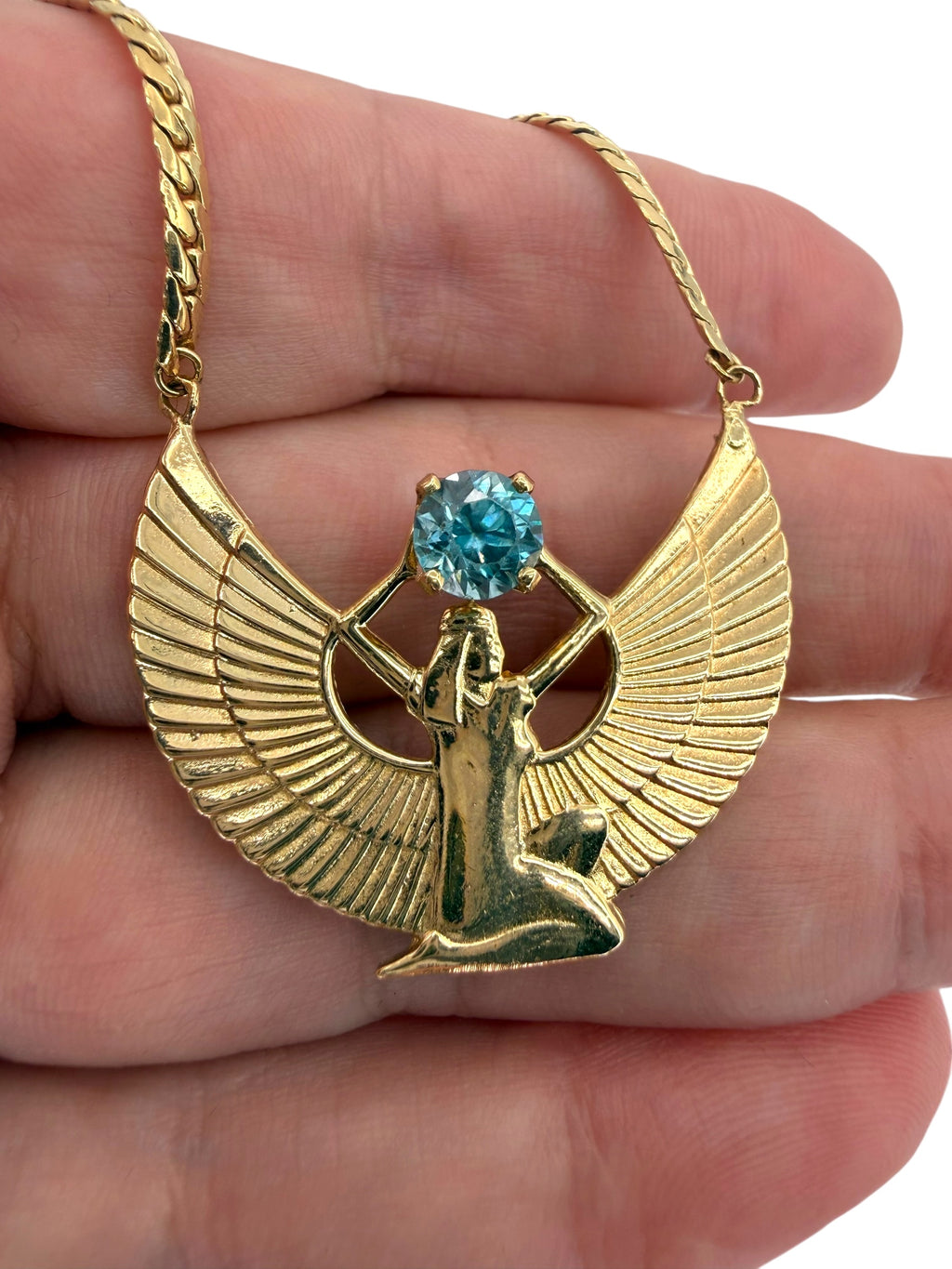14k Zircon Isis Necklace