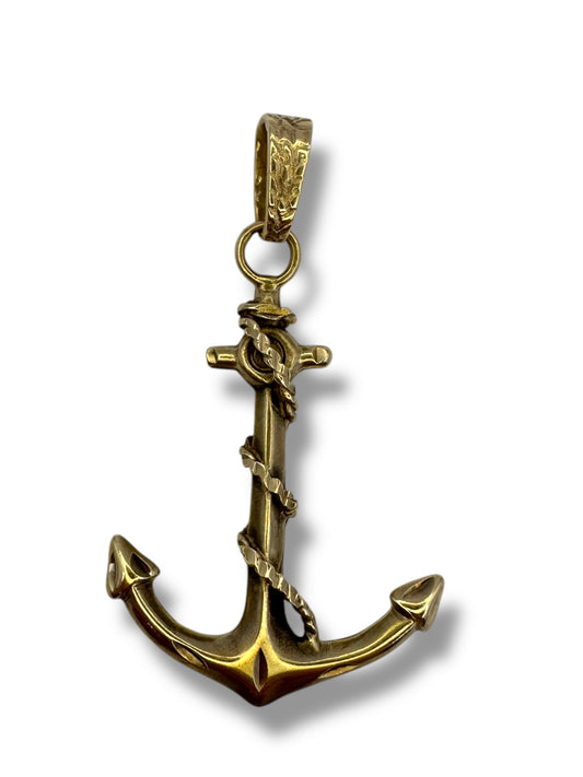 14k Anchor Pendant