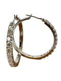 18k Diamond Hoop Earrings