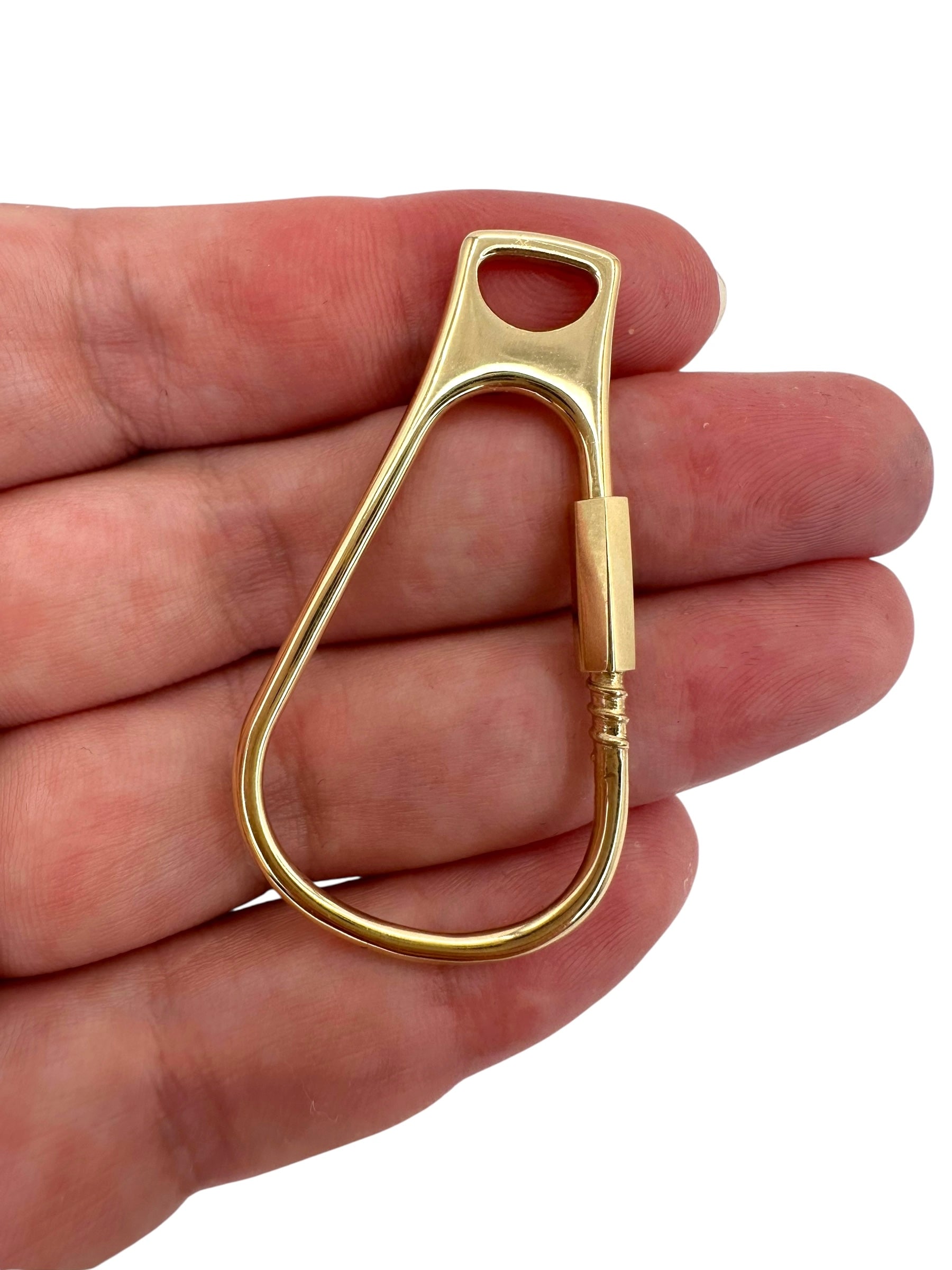 14k Carabiner Style Connector Pendant