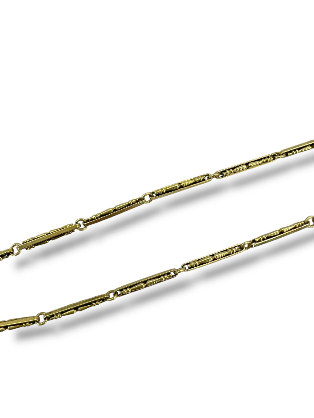 14k Chair Leg Link Watch Chain
