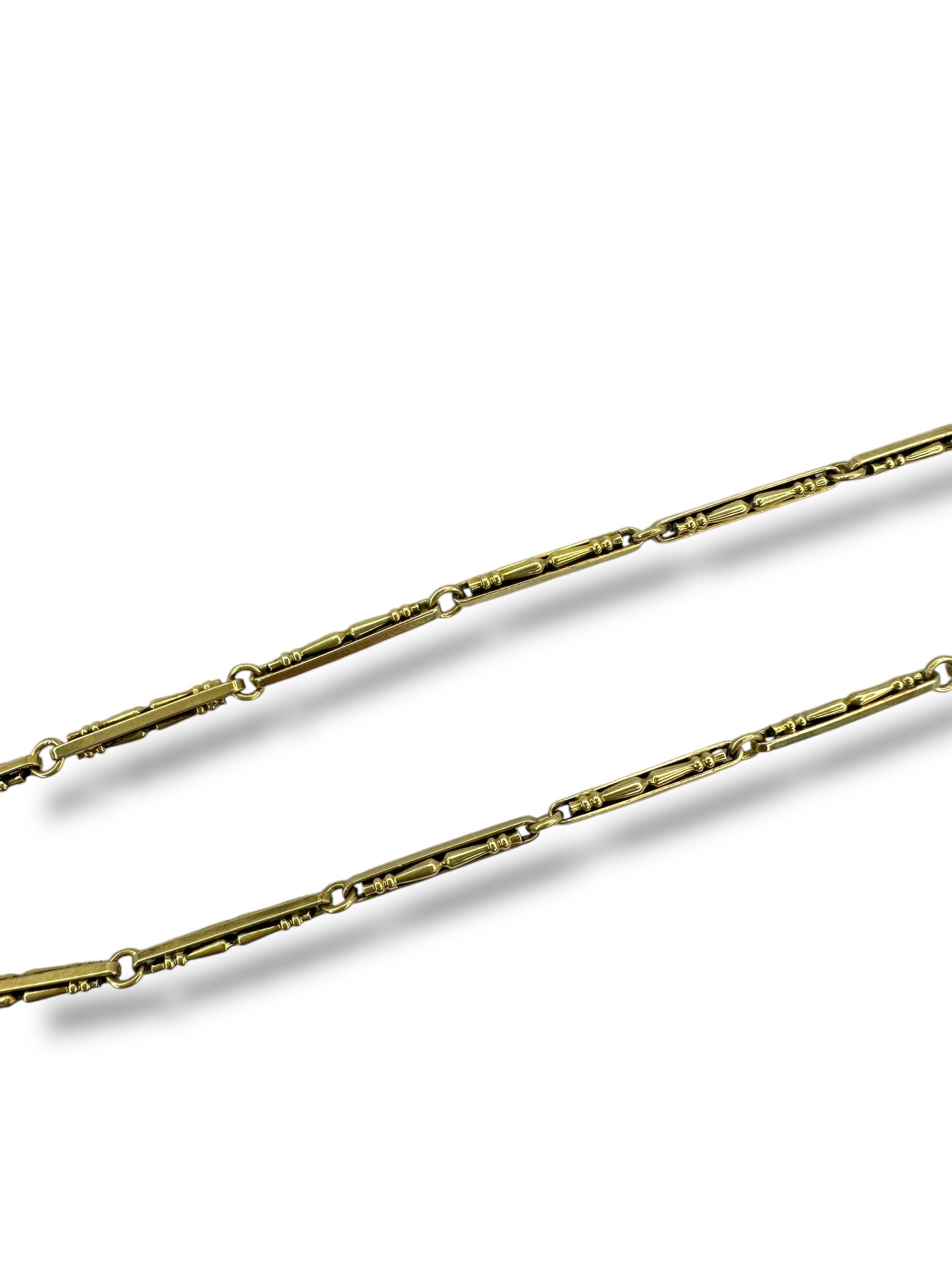 14k Chair Leg Link Watch Chain