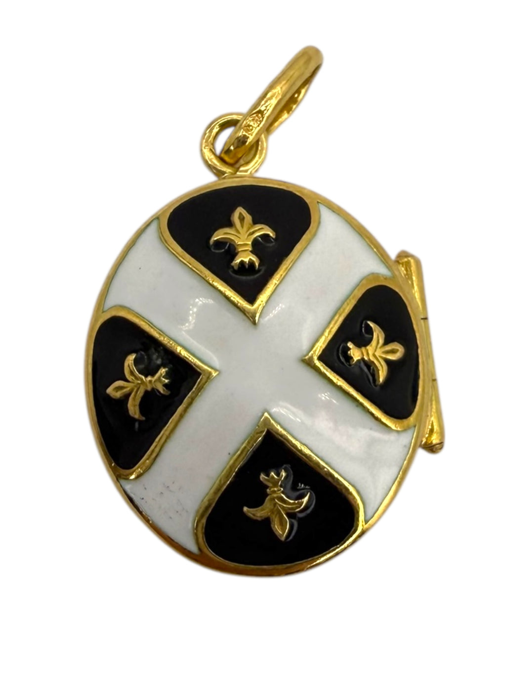 18k Enamel Locket