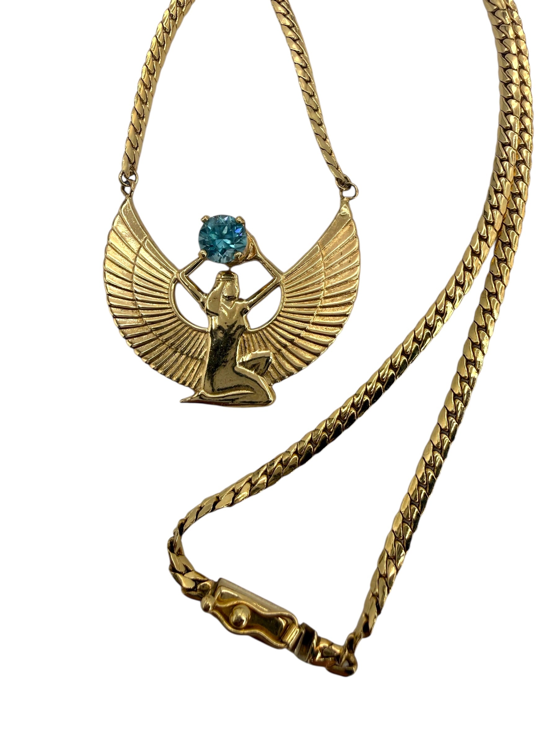14k Zircon Isis Necklace