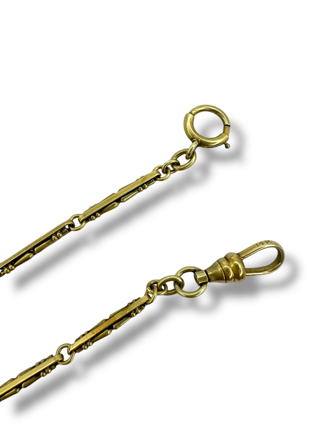 14k Chair Leg Link Watch Chain