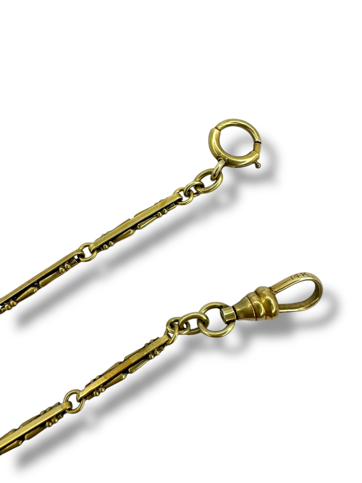 14k Chair Leg Link Watch Chain