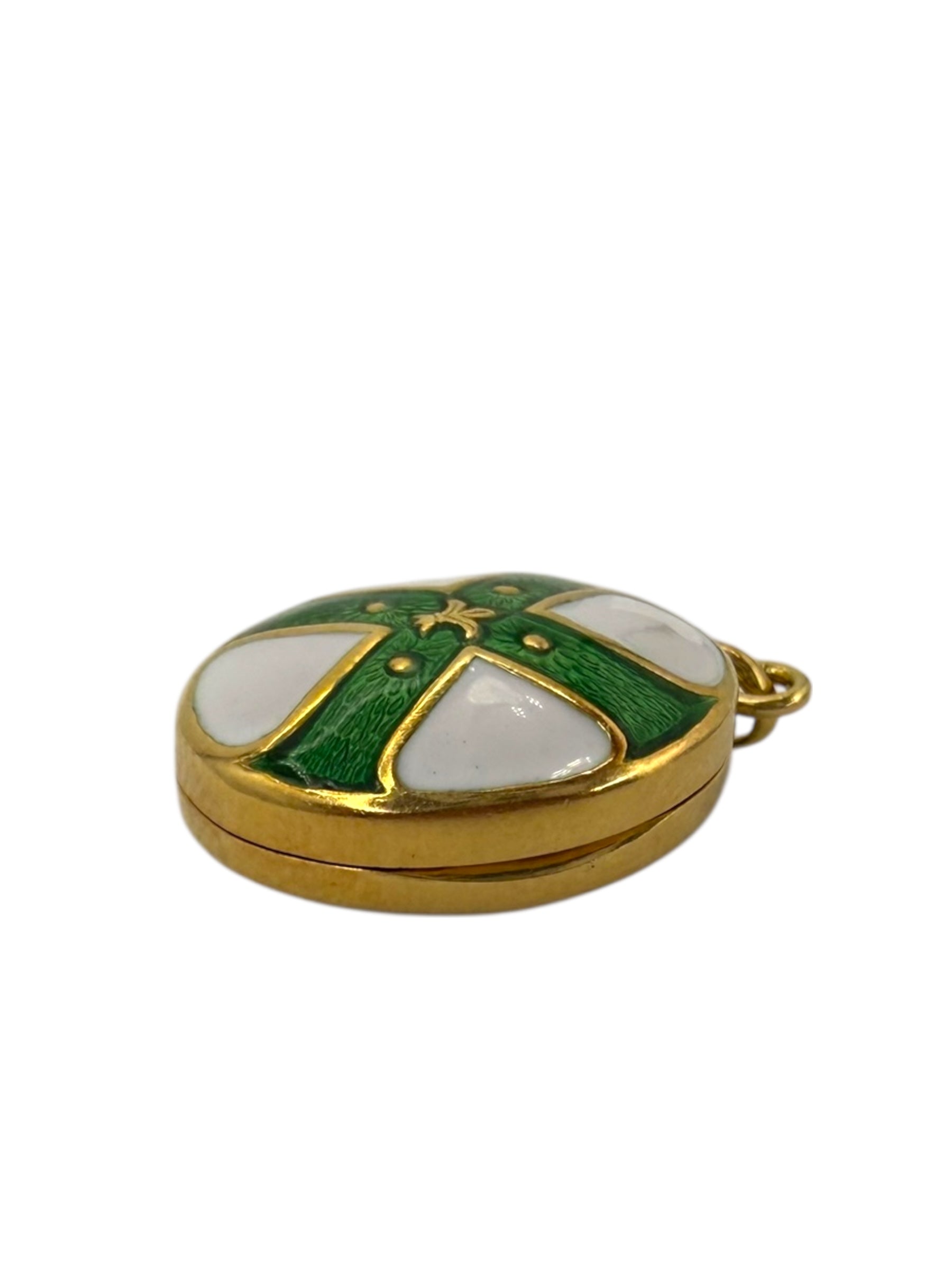 18k Enamel Locket
