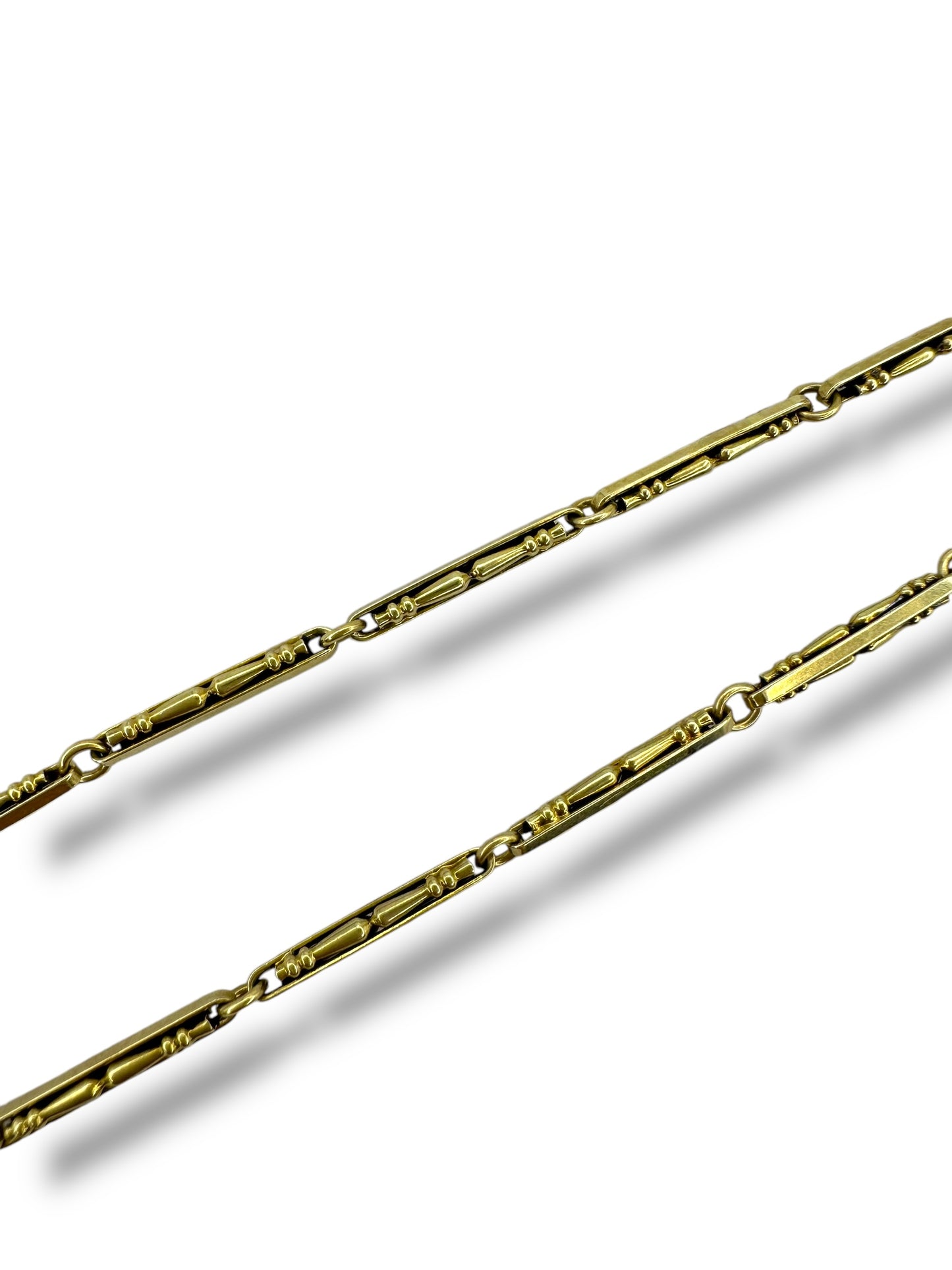 14k Chair Leg Link Watch Chain