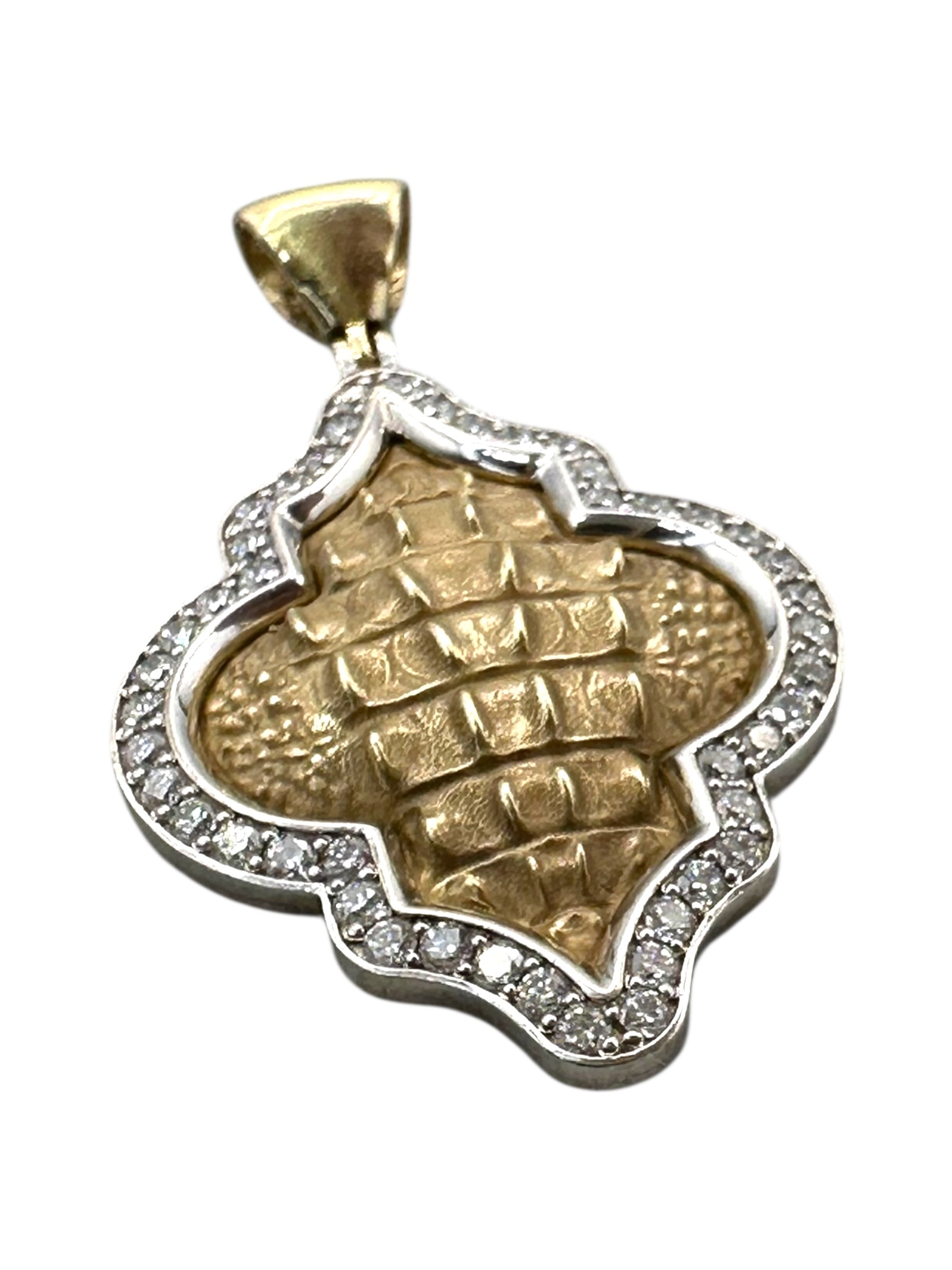 14k Diamond Gator Marrakesh Pendant by Everett Wiethorn
