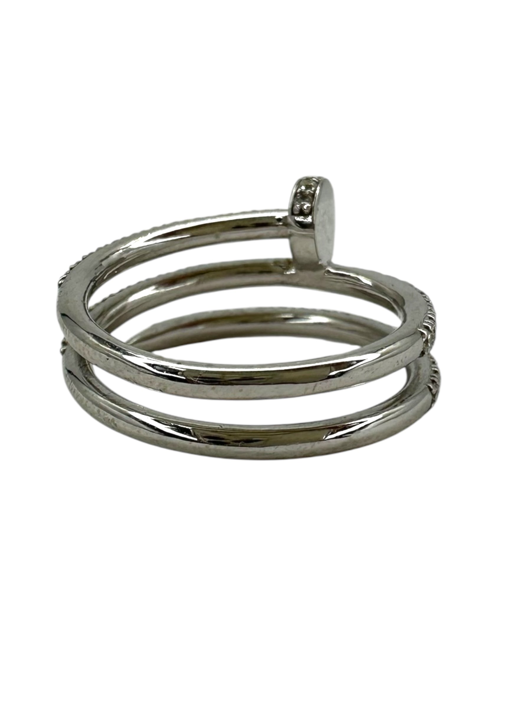 18k Diamond Nail Wrap Ring