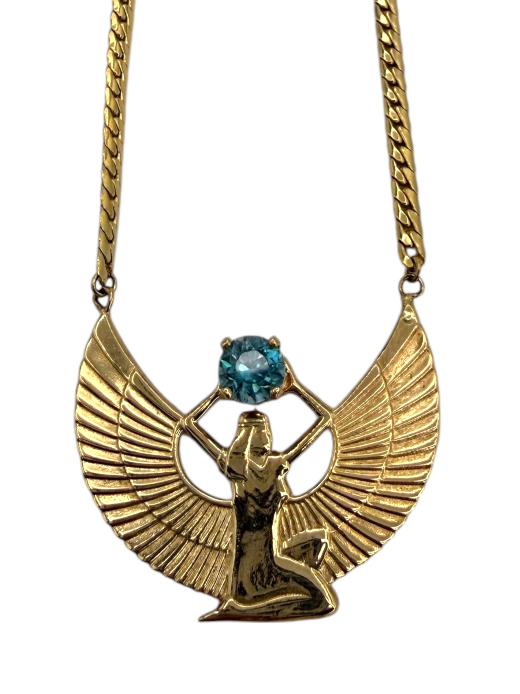 14k Zircon Isis Necklace