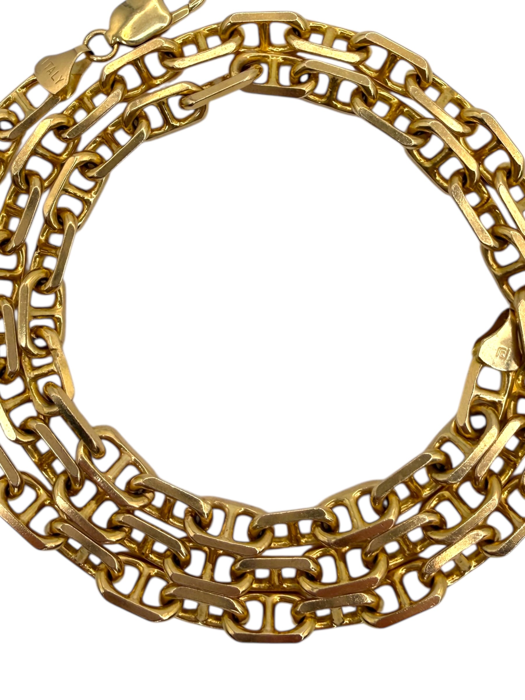 14k Chunky Anchor Link Chain Necklace