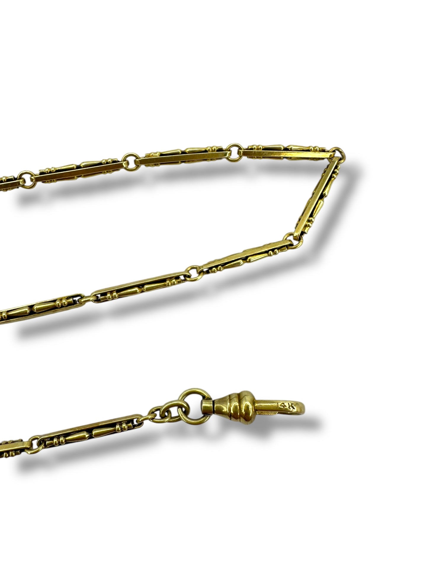14k Chair Leg Link Watch Chain