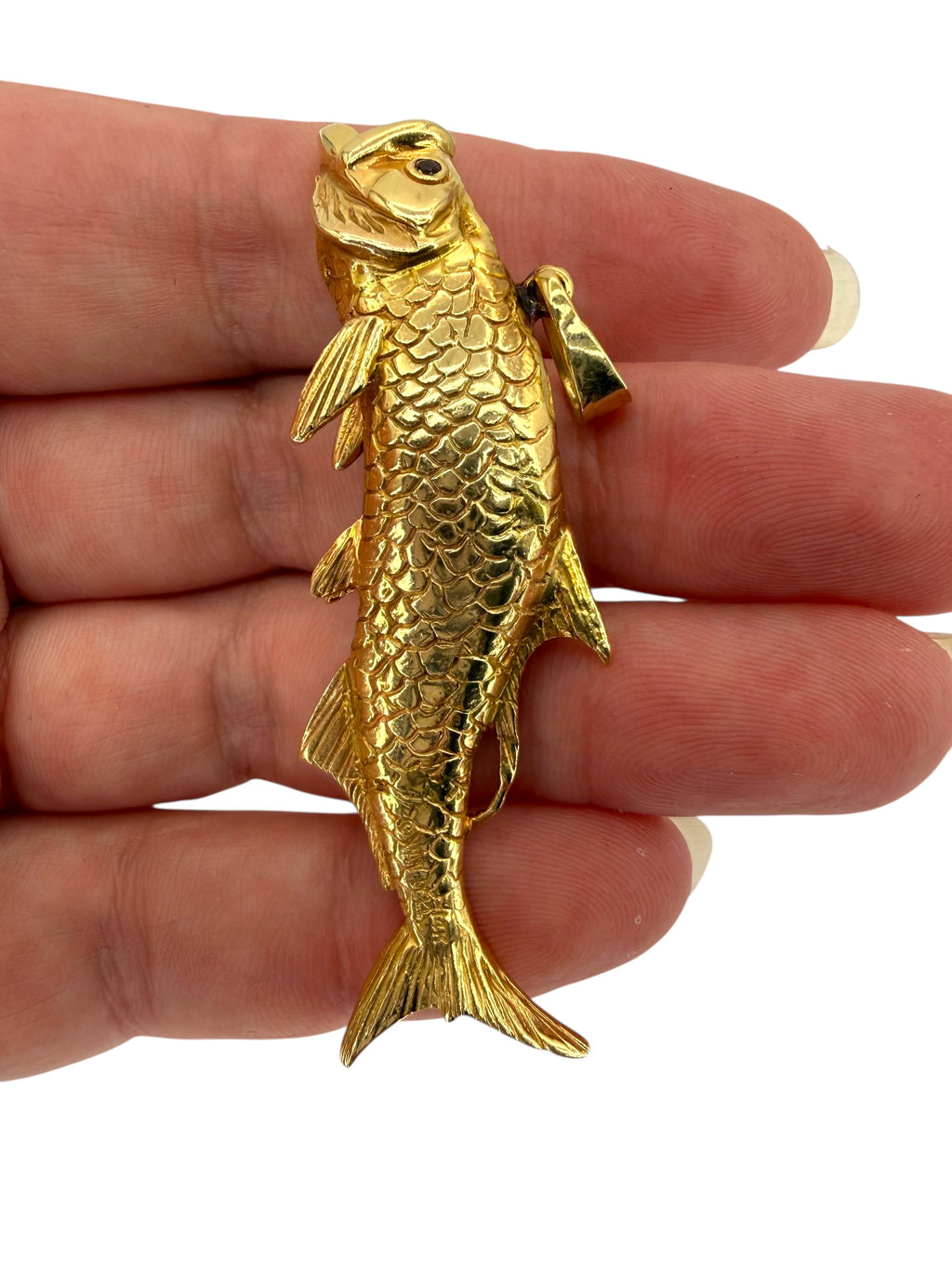 14k Tarpon Fish Pendant