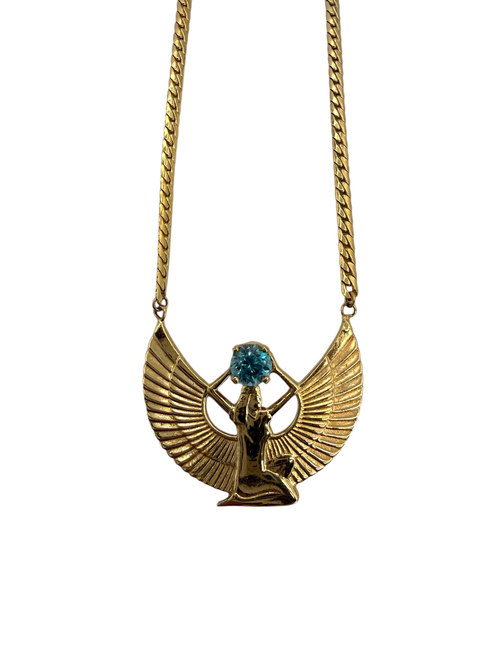 14k Zircon Isis Necklace
